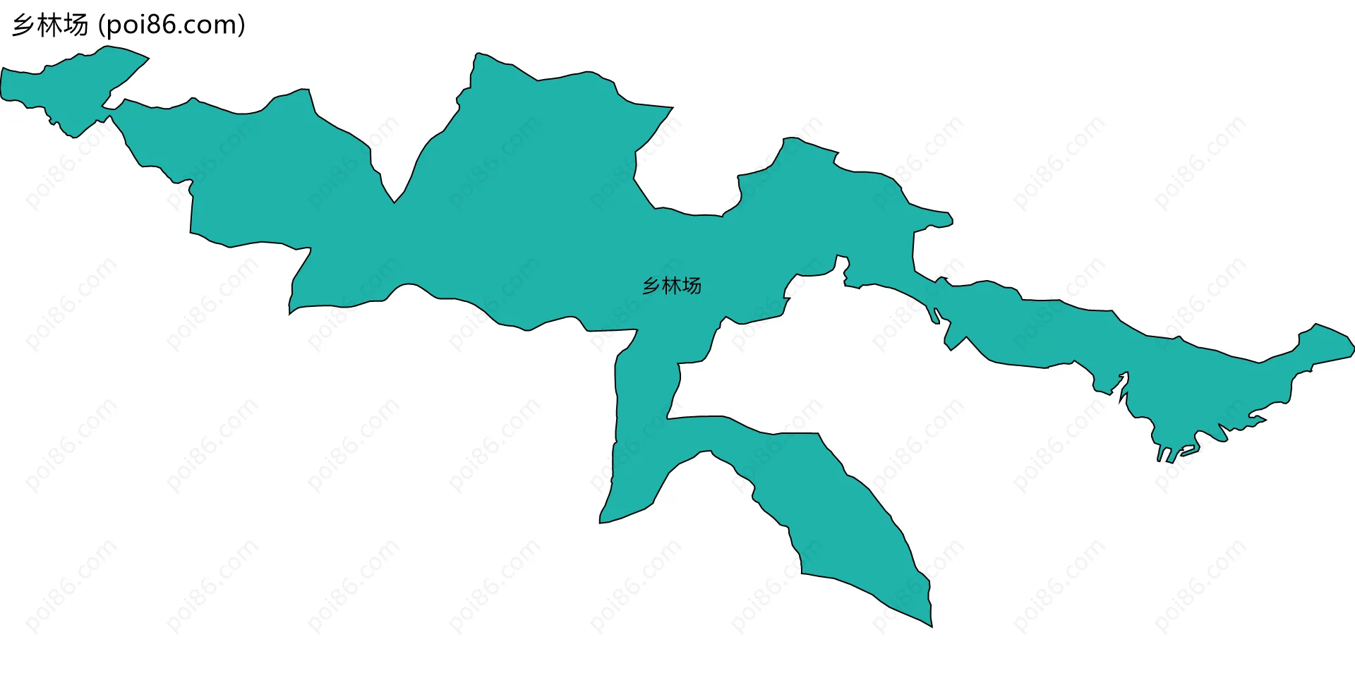 乡林场边界地图