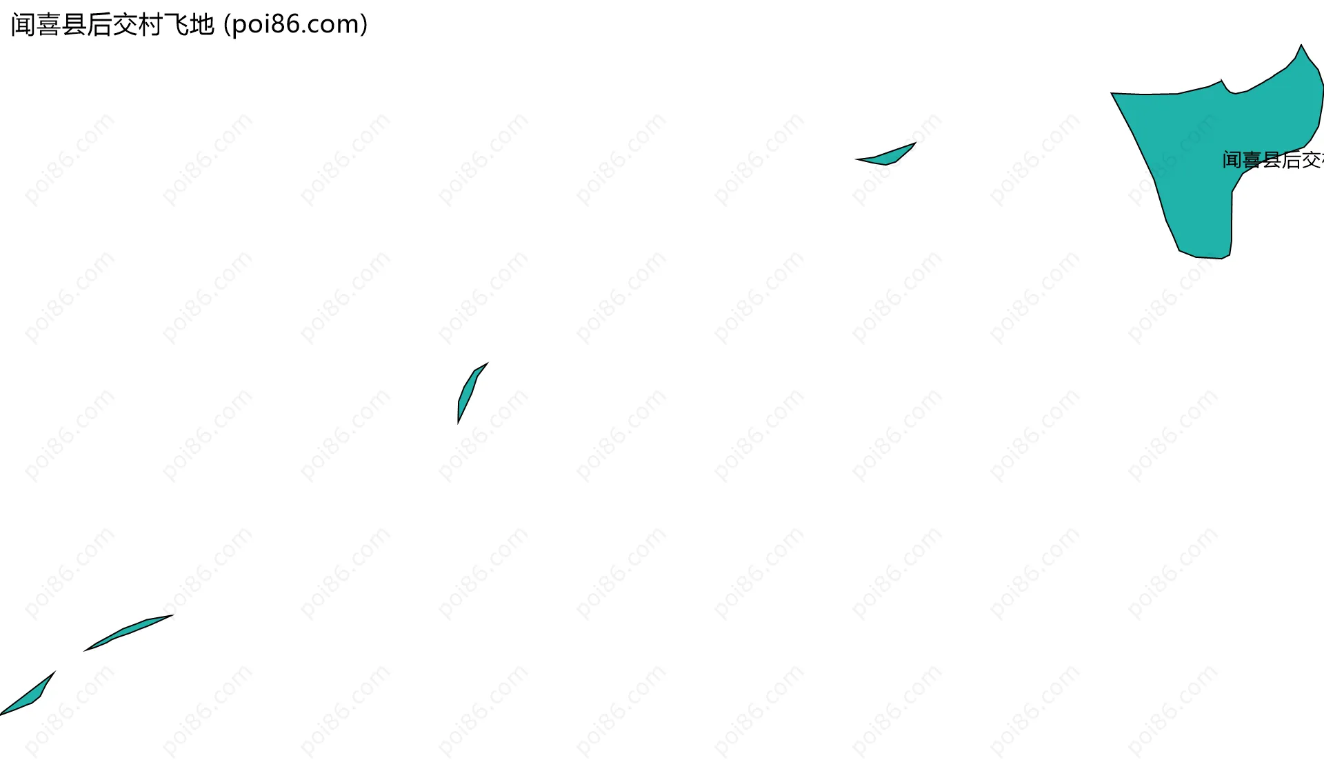 闻喜县后交村飞地边界地图