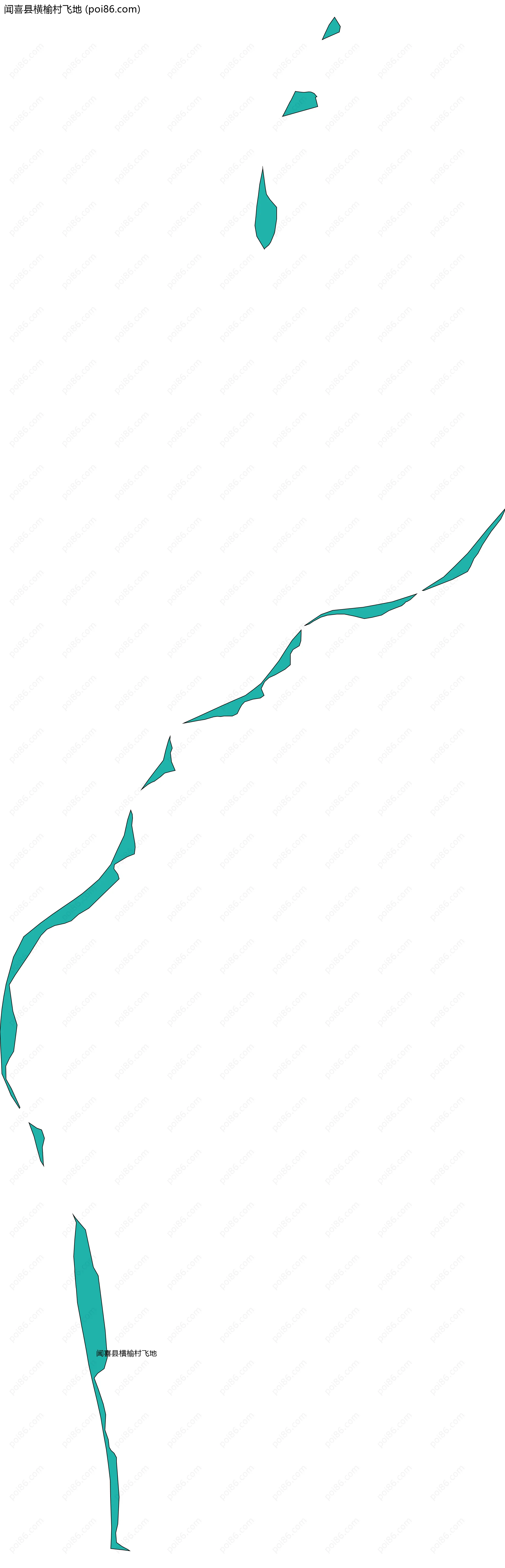 闻喜县横榆村飞地边界地图