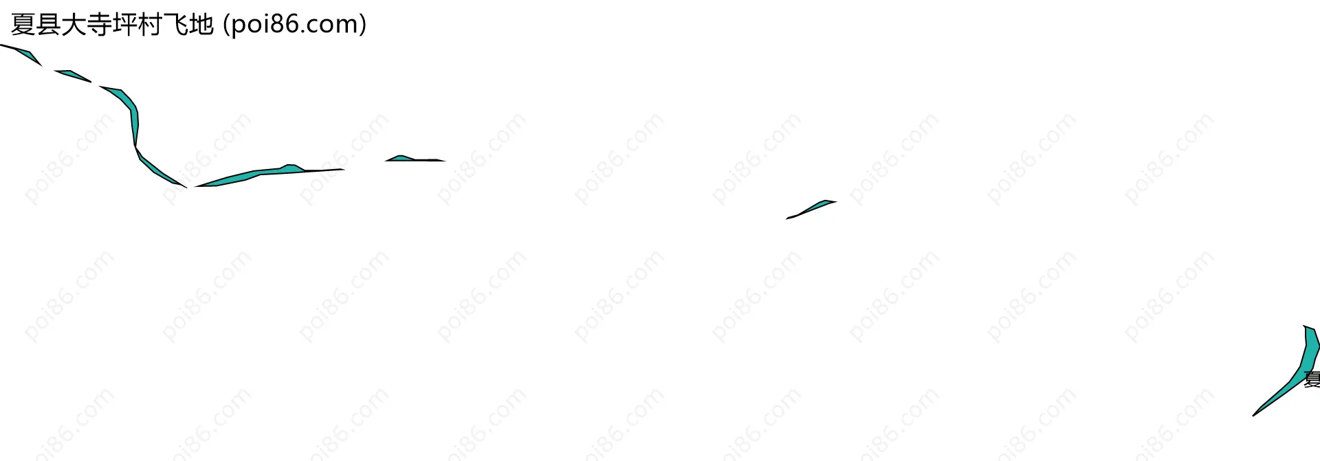 夏县大寺坪村飞地边界地图