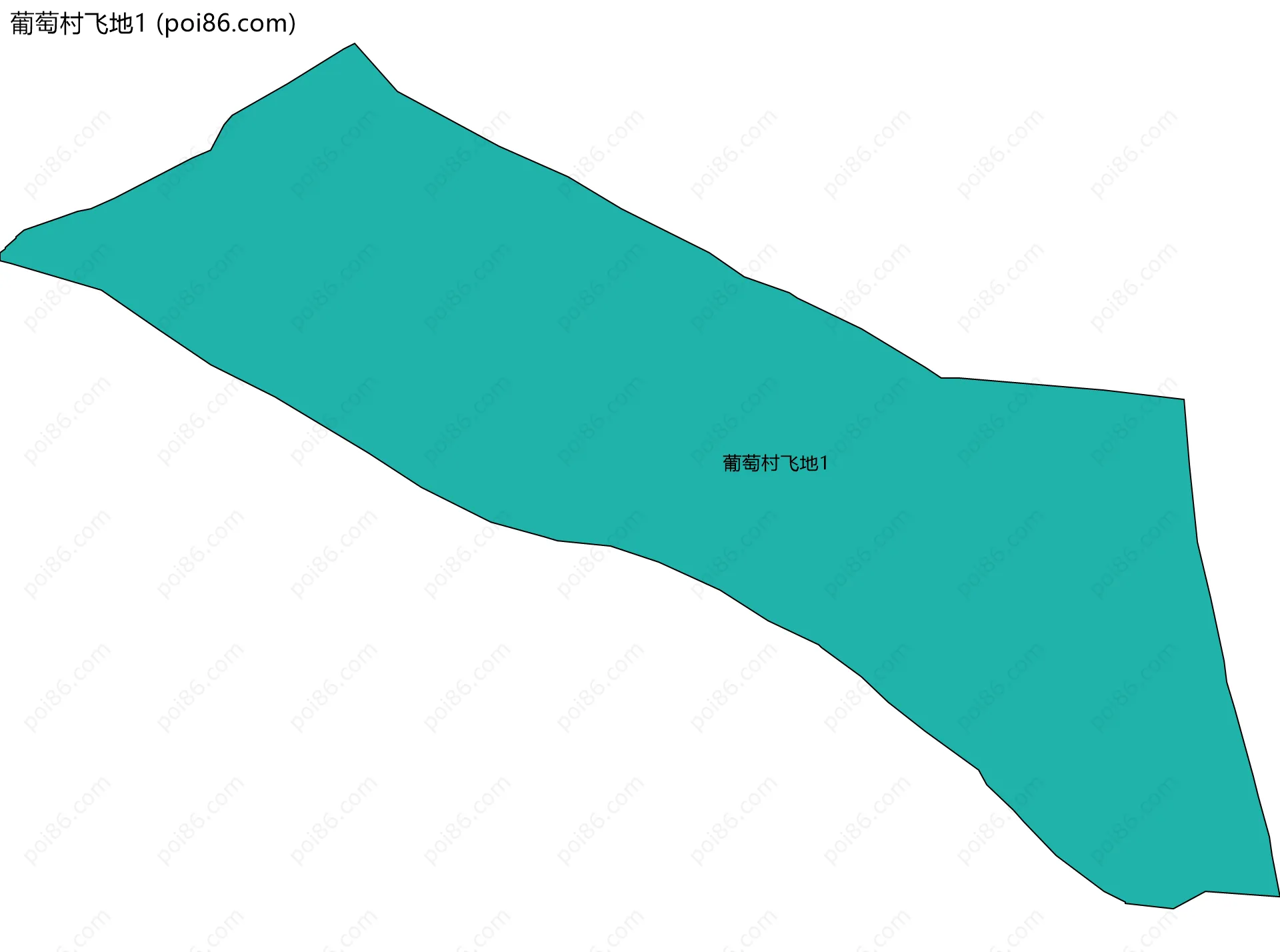 葡萄村飞地1边界地图