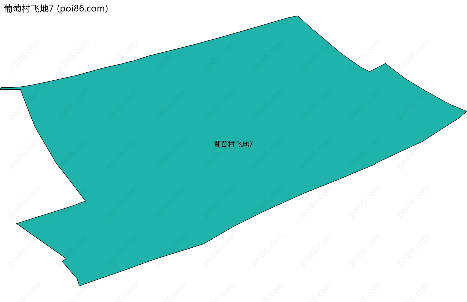 葡萄村飞地7边界地图
