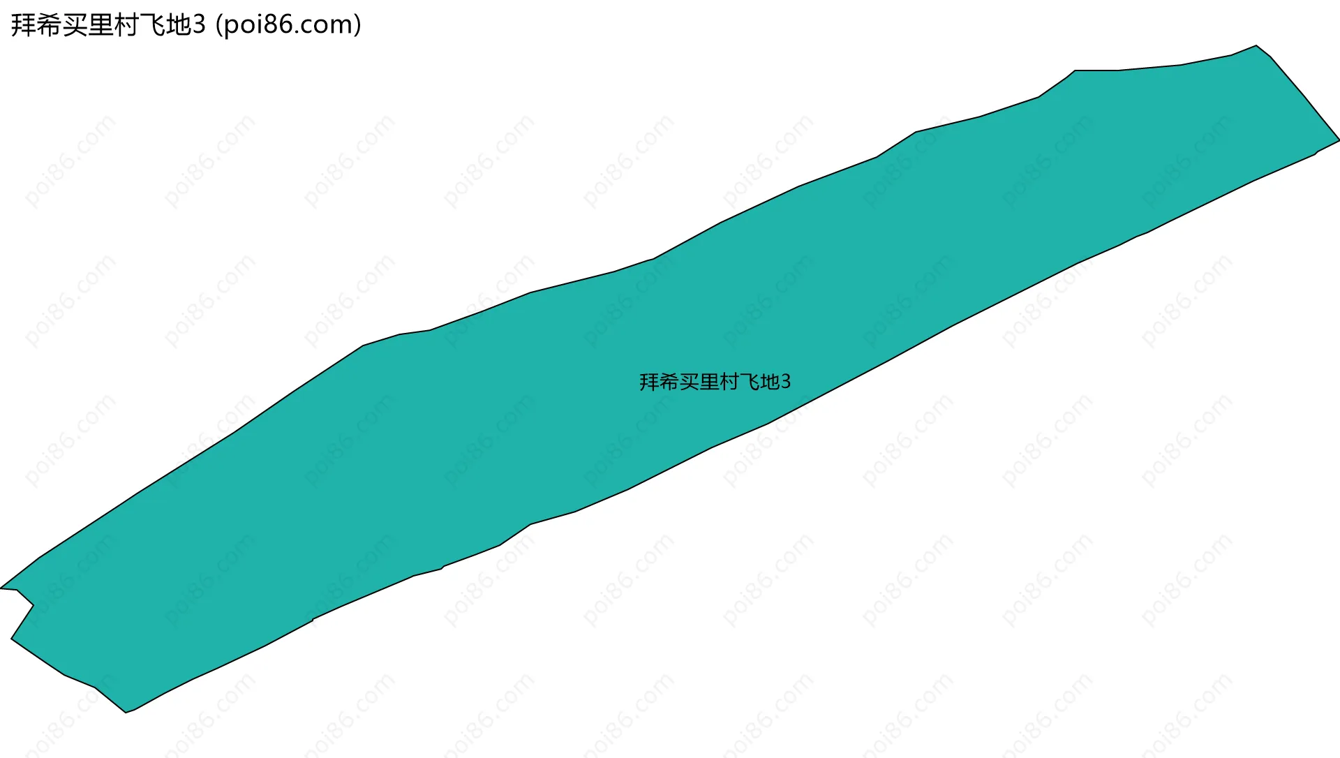 拜希买里村飞地3边界地图