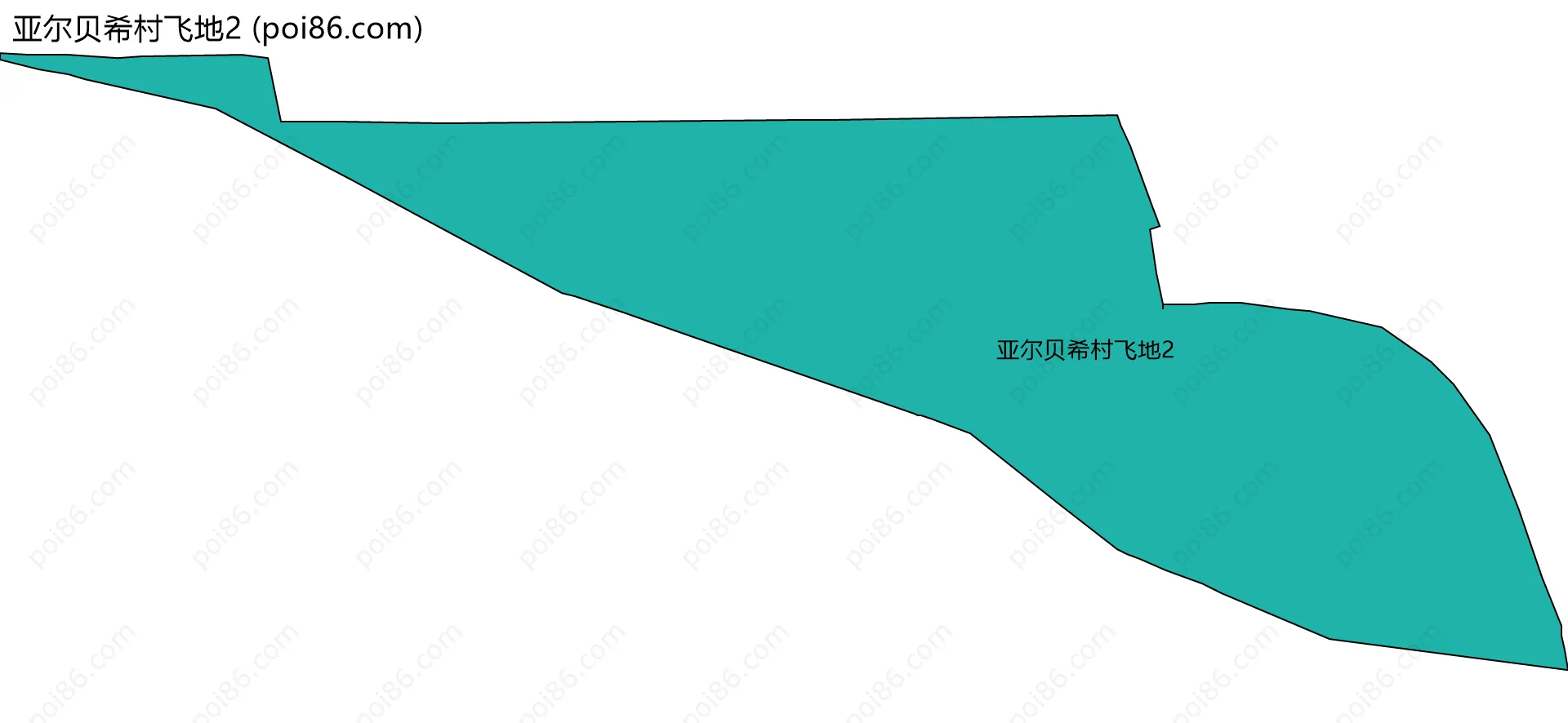 亚尔贝希村飞地2边界地图
