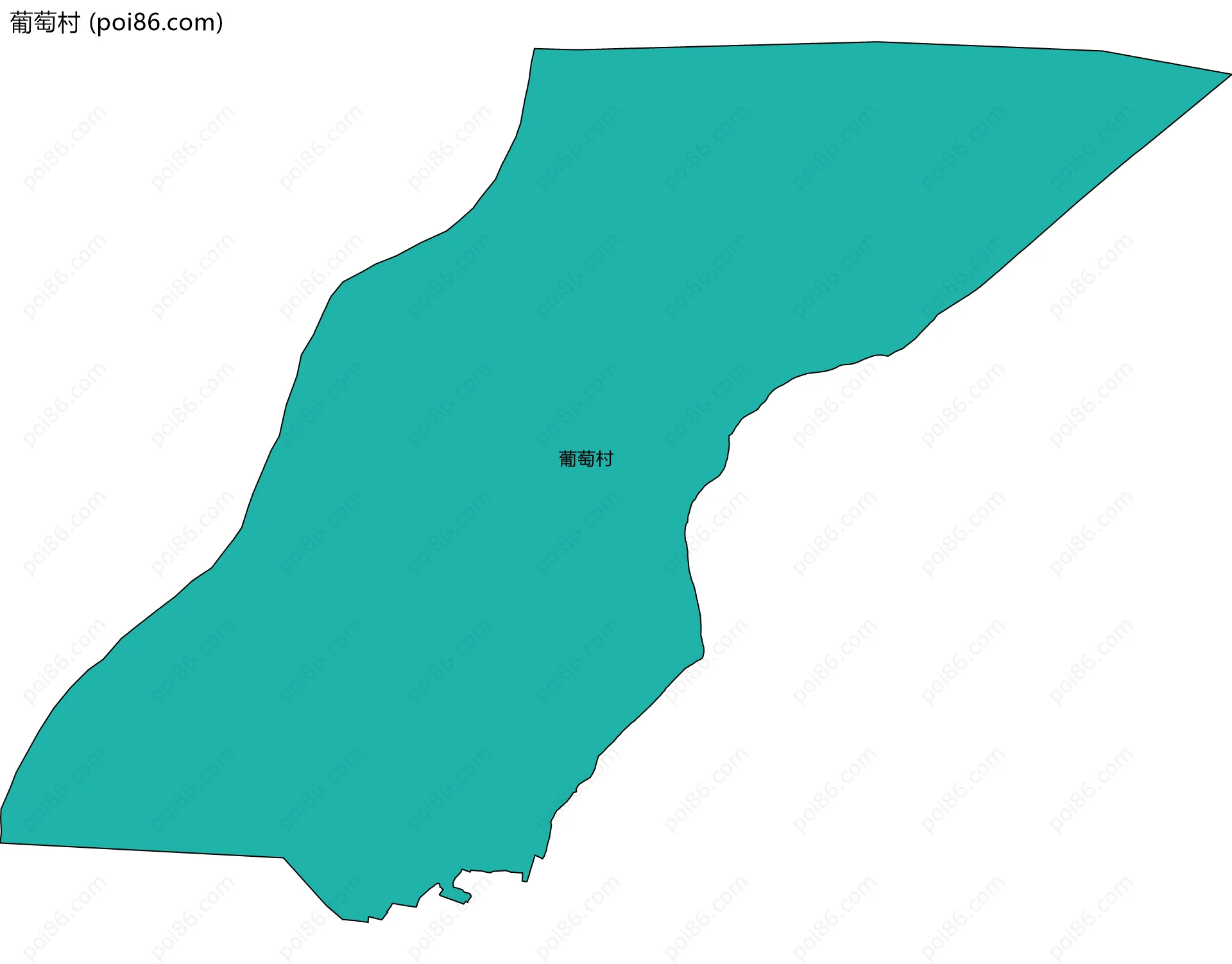 葡萄村边界地图