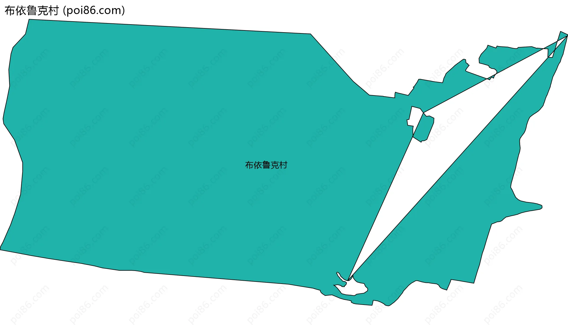布依鲁克村边界地图