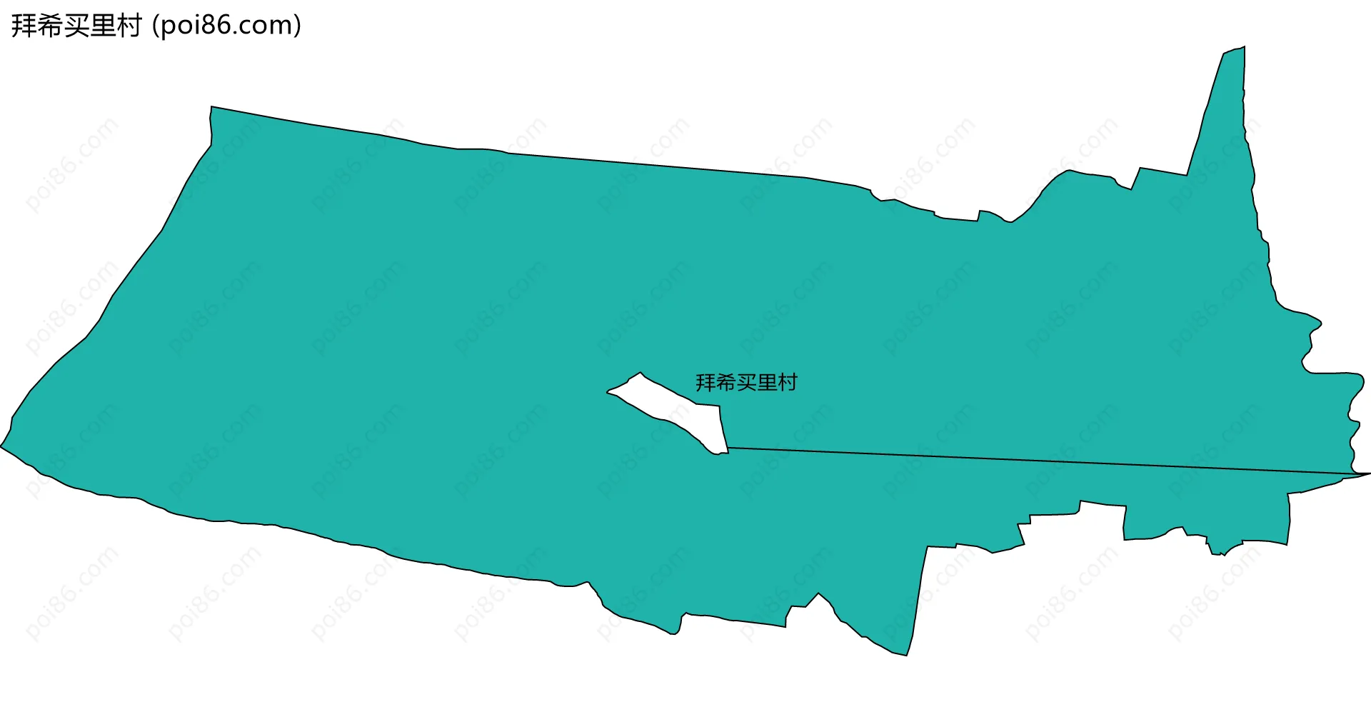 拜希买里村边界地图