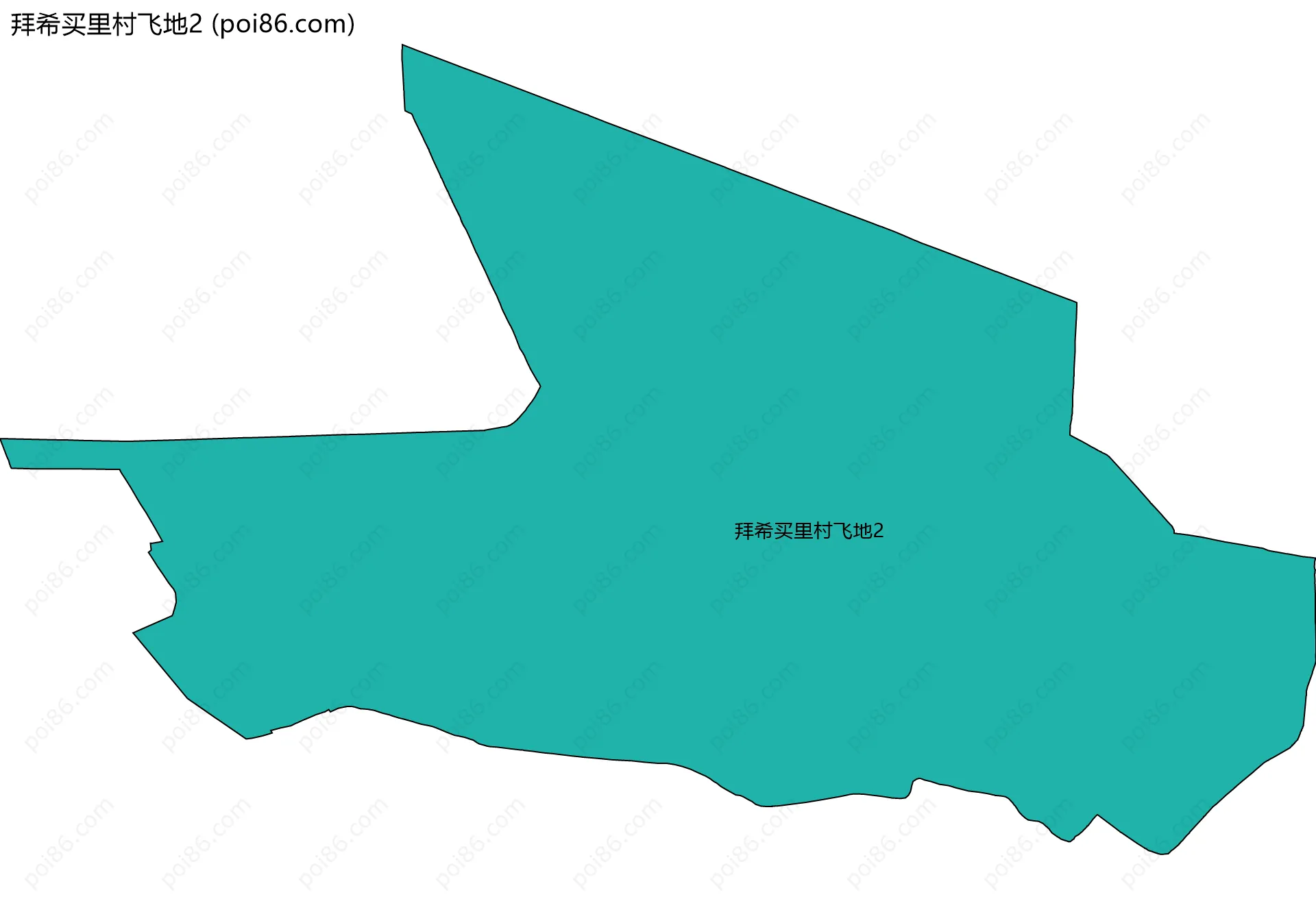 拜希买里村飞地2边界地图