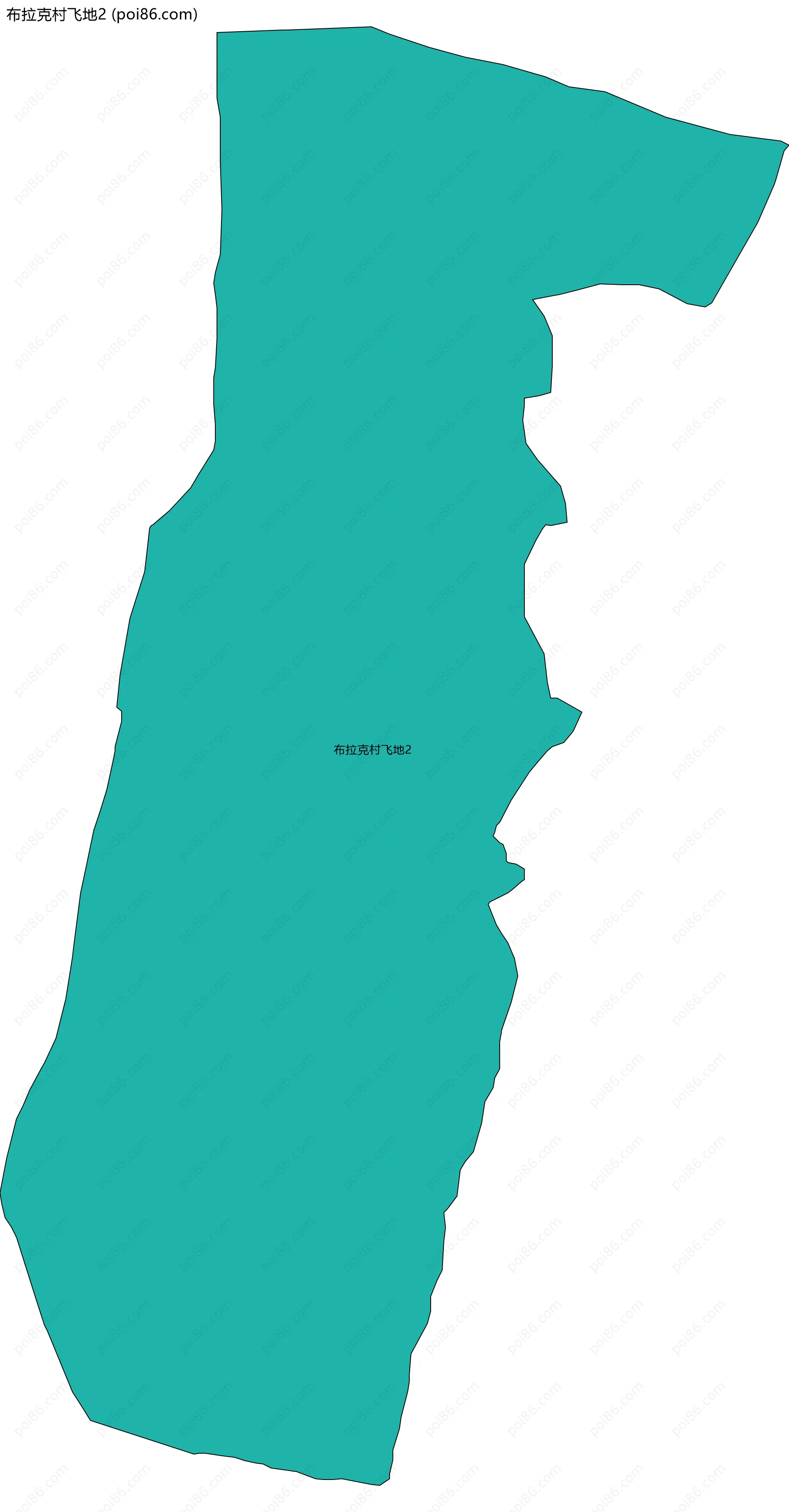 布拉克村飞地2边界地图