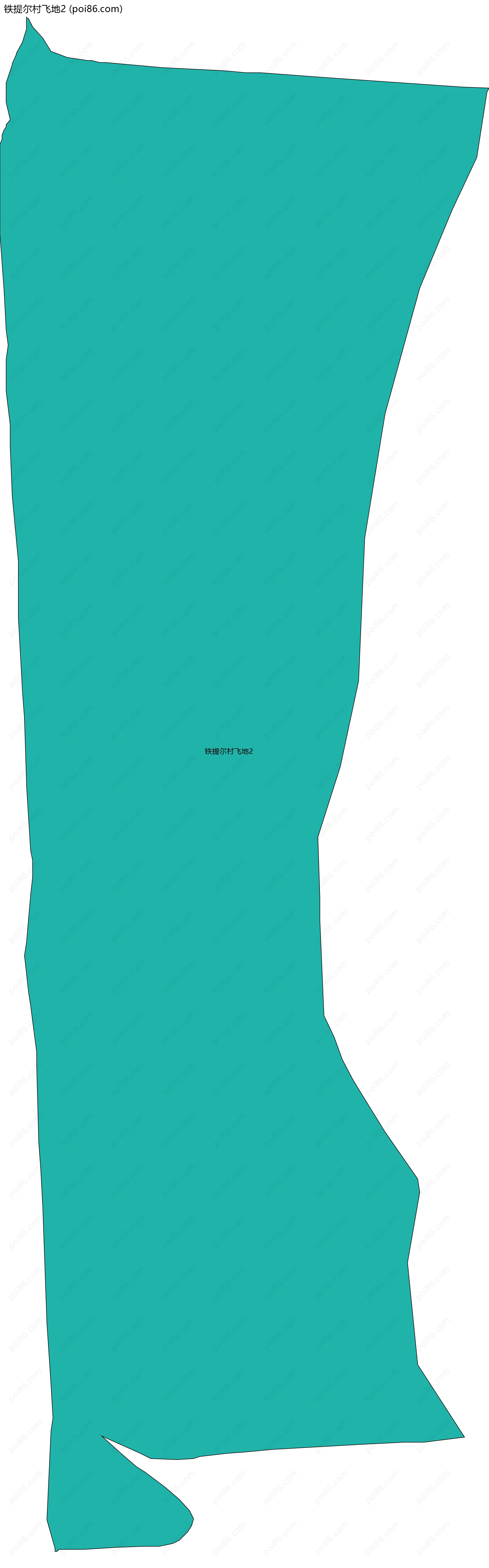 铁提尔村飞地2边界地图