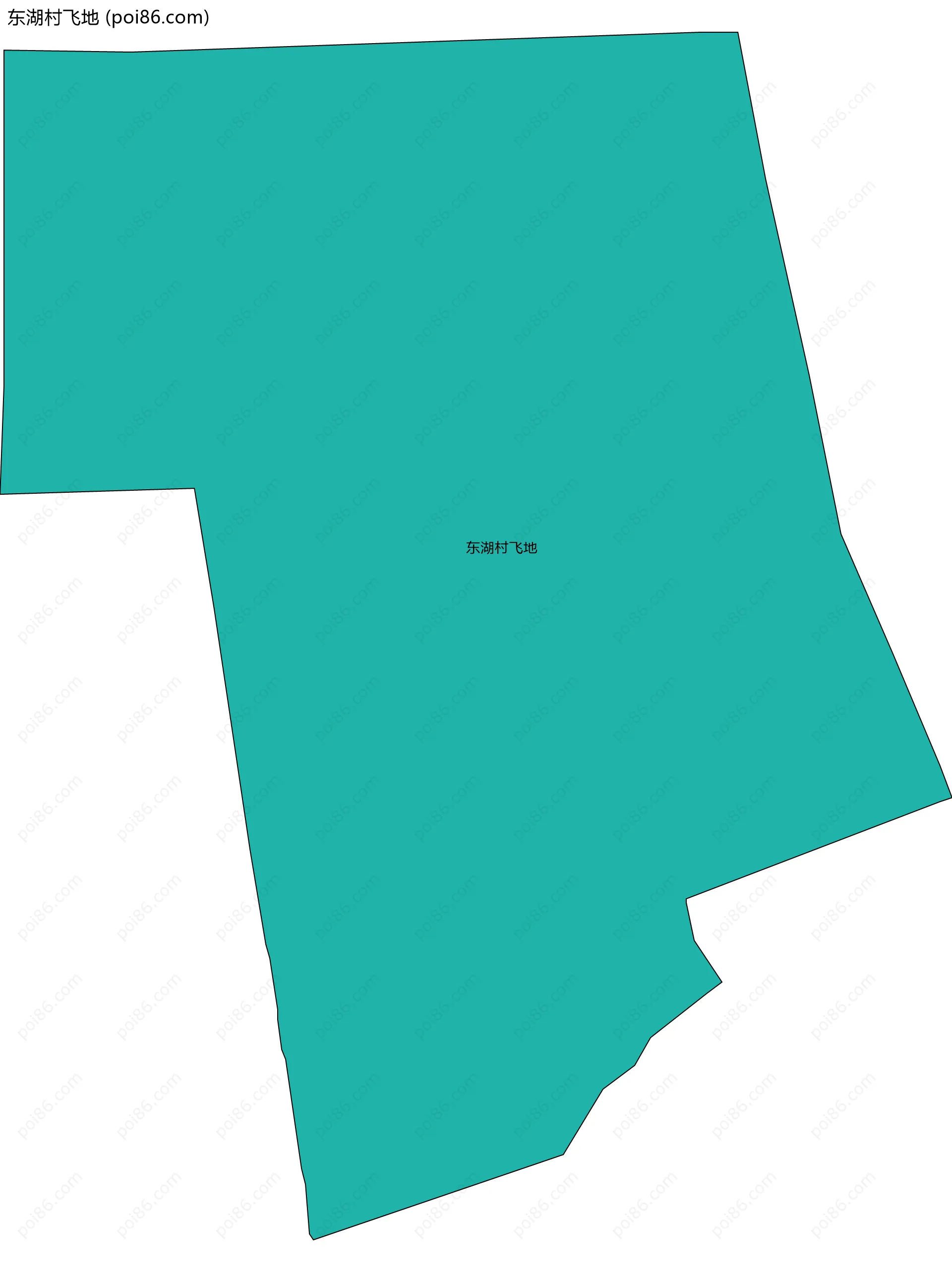 东湖村飞地边界地图