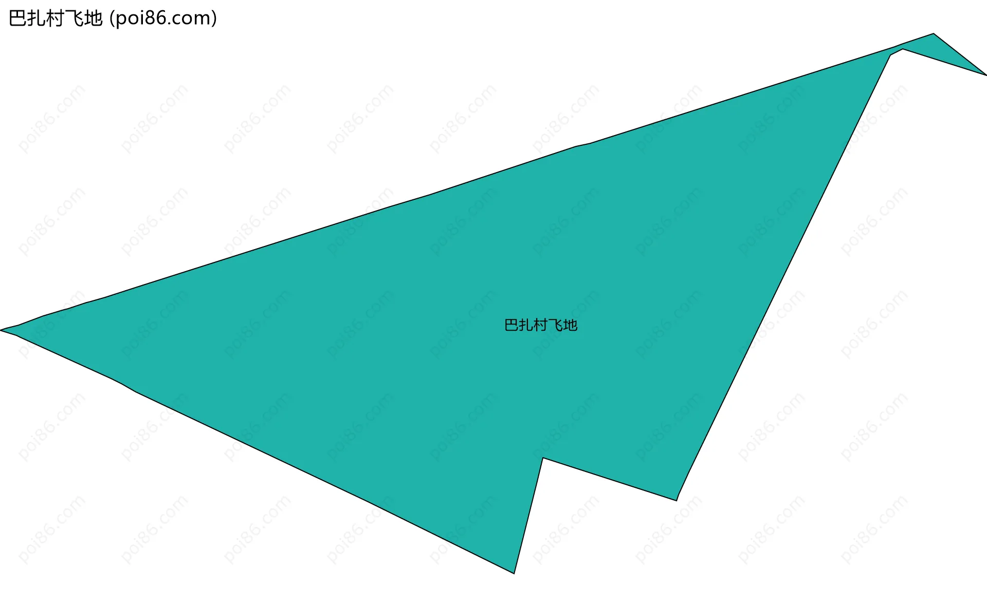 巴扎村飞地边界地图