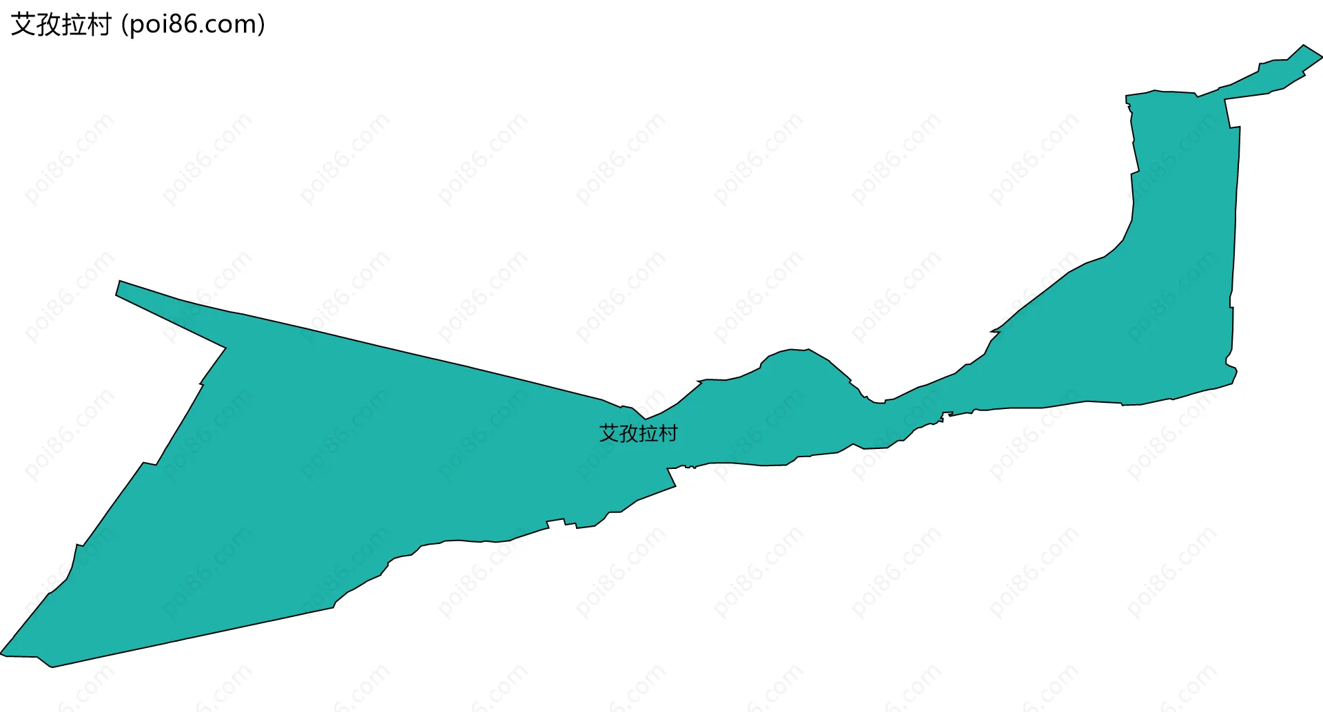 艾孜拉村边界地图