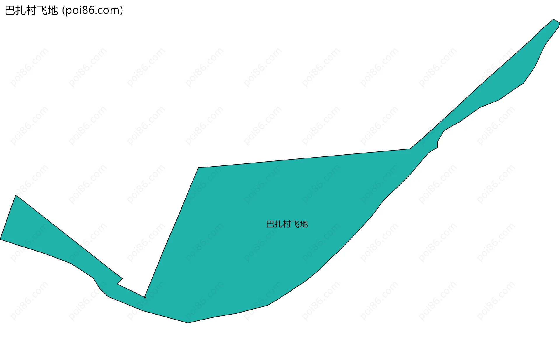 巴扎村飞地边界地图