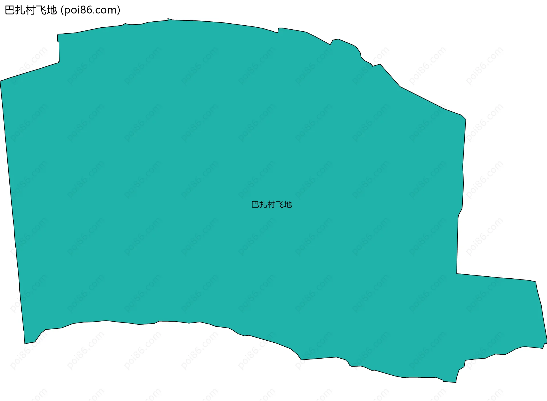 巴扎村飞地边界地图