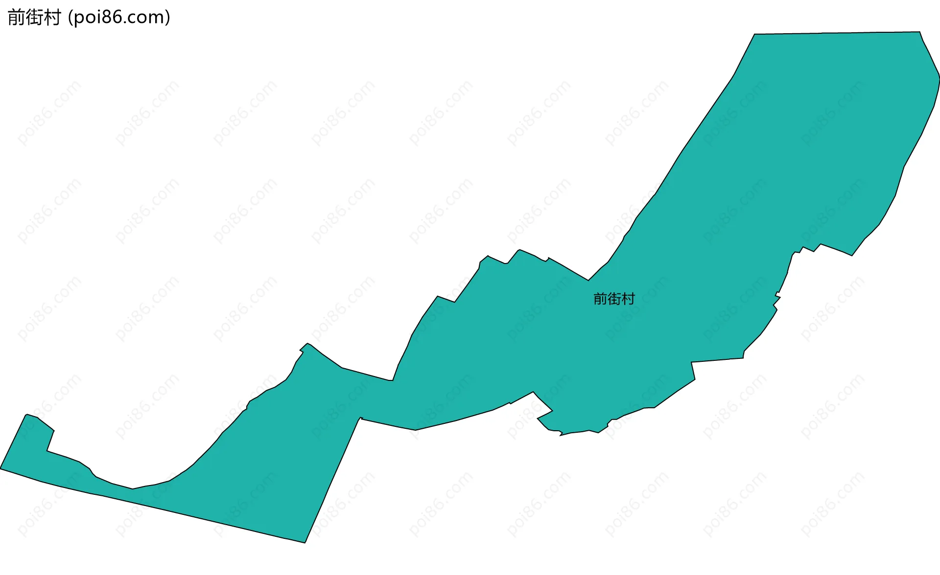 前街村边界地图