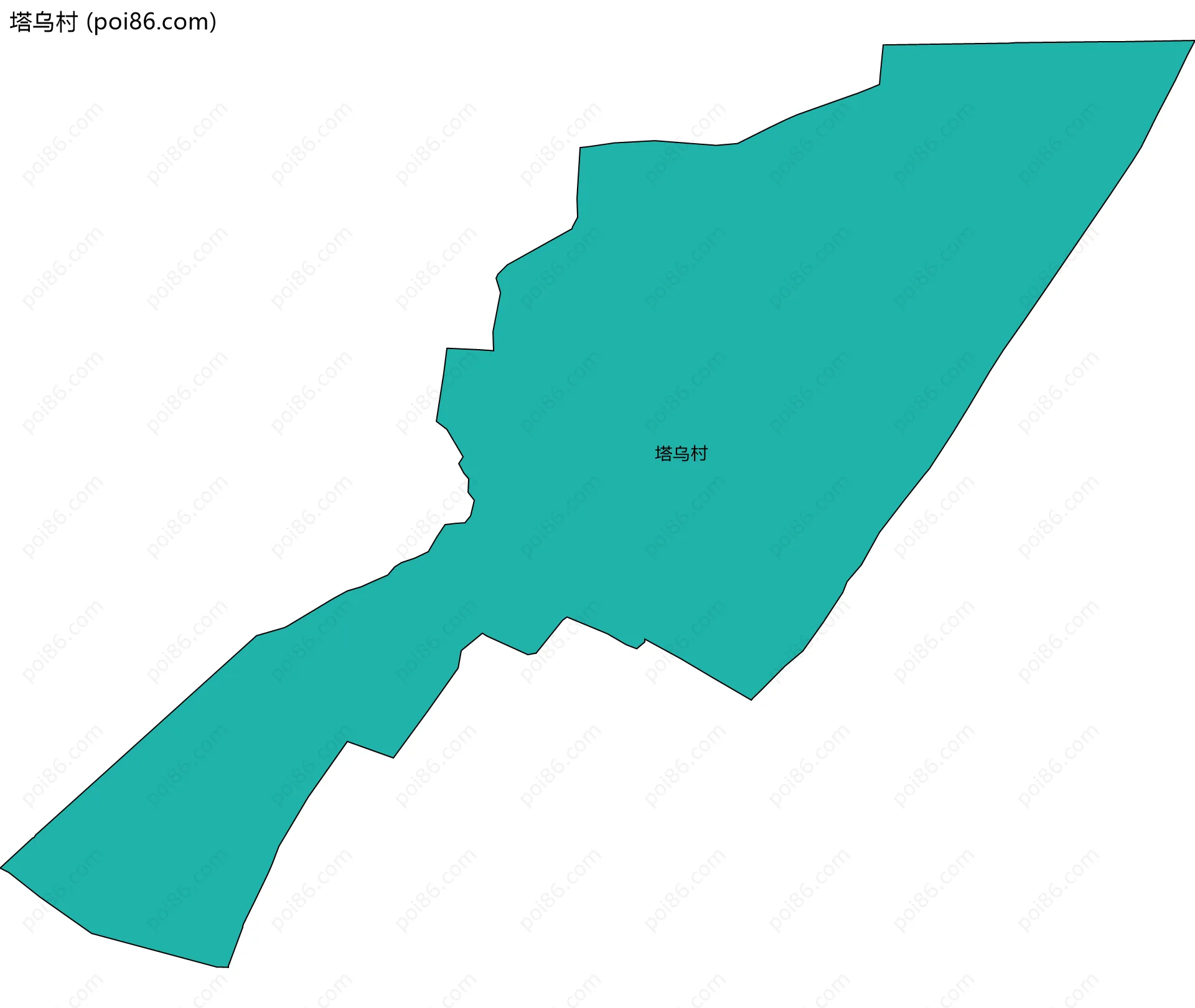 塔乌村边界地图