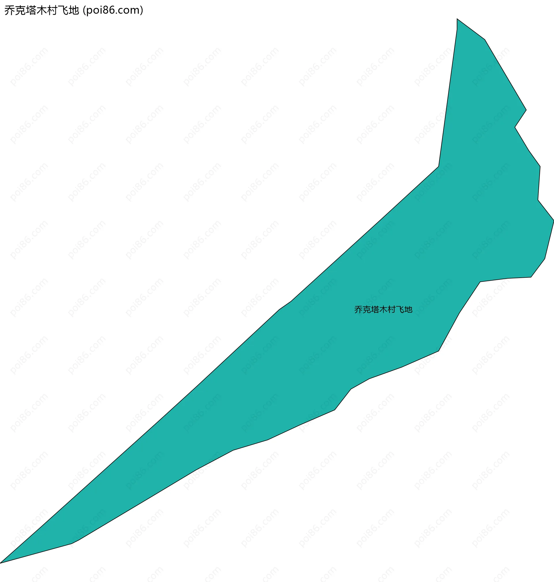 乔克塔木村飞地边界地图
