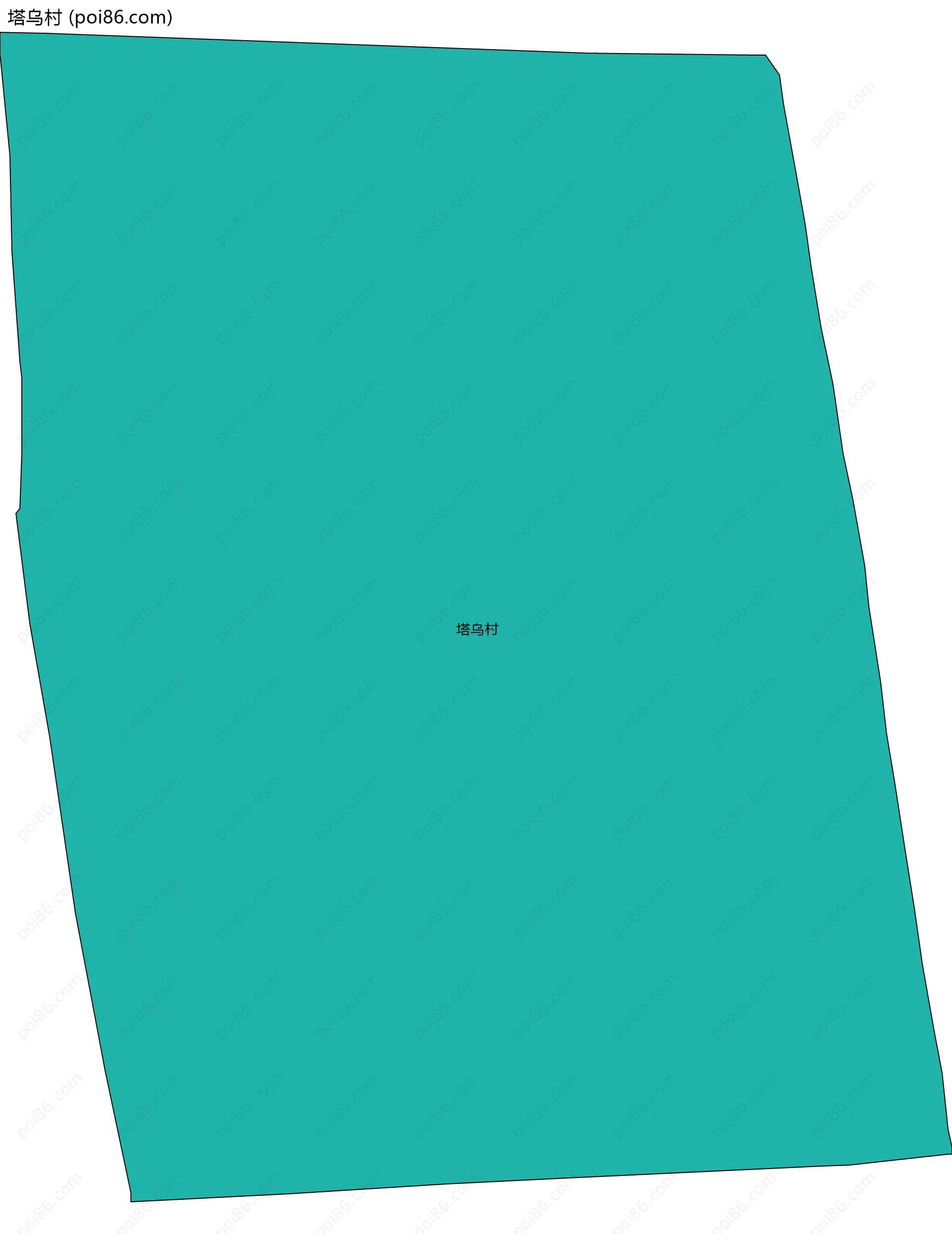 塔乌村边界地图