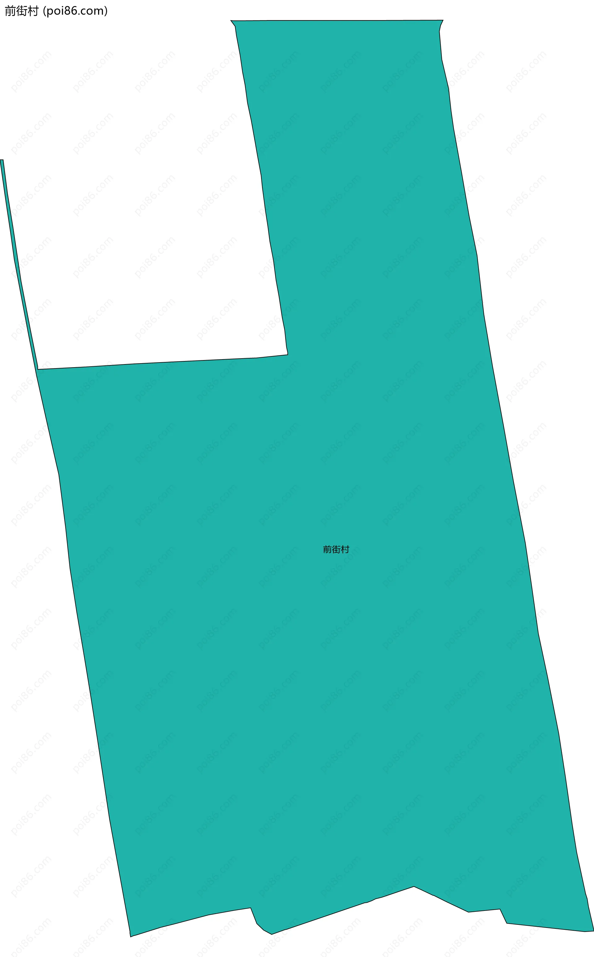 前街村边界地图