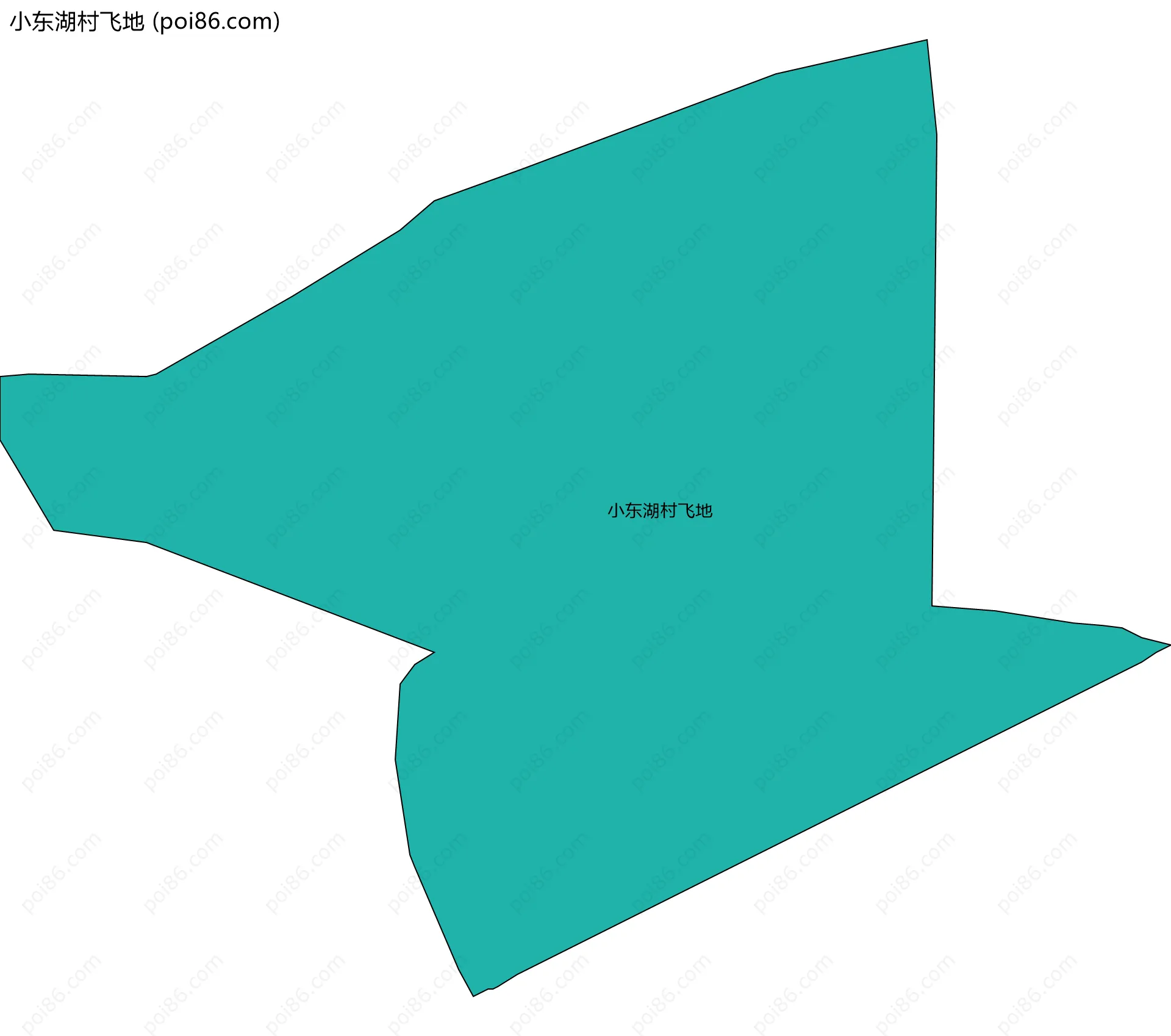 小东湖村飞地边界地图