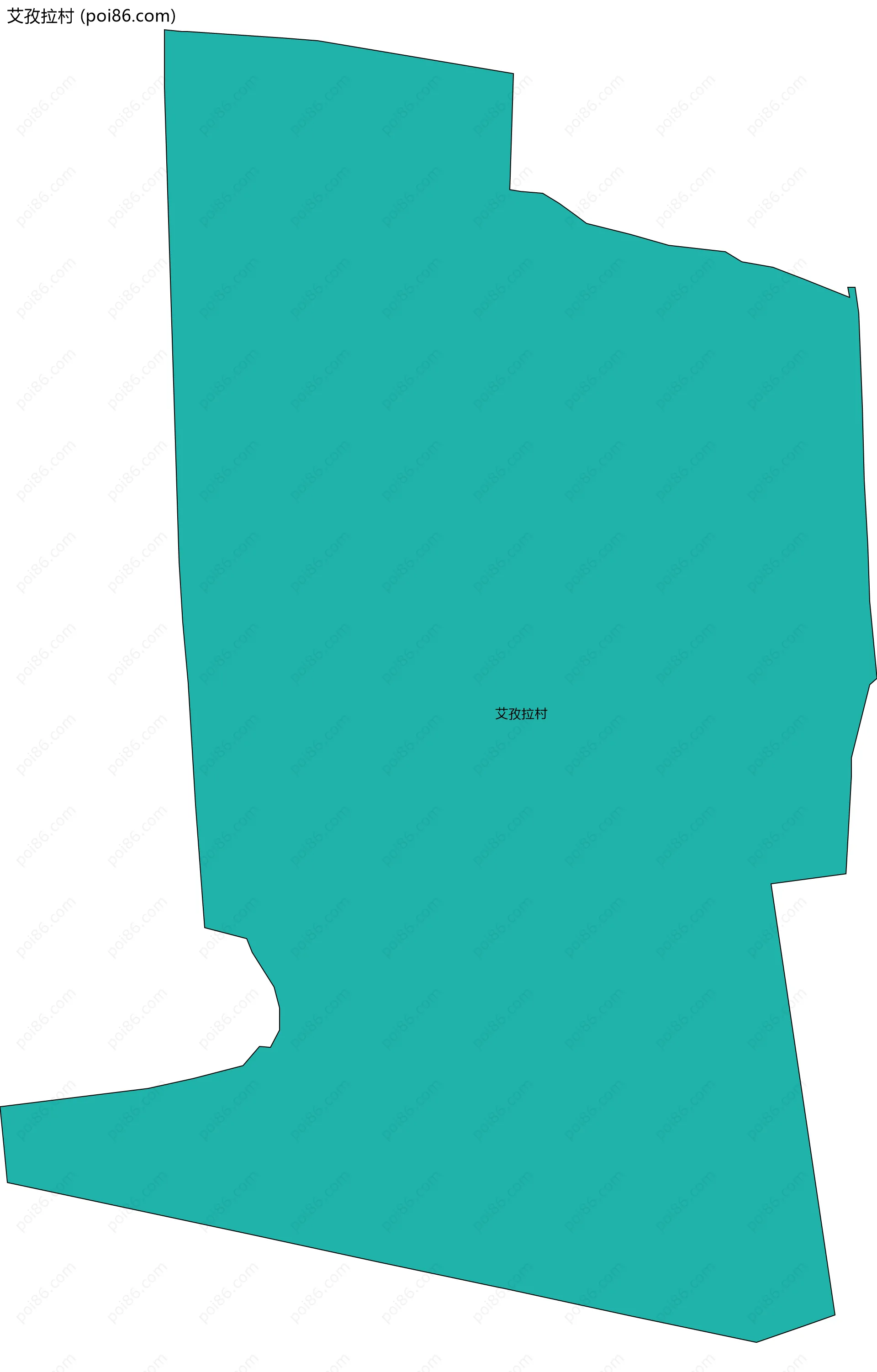 艾孜拉村边界地图