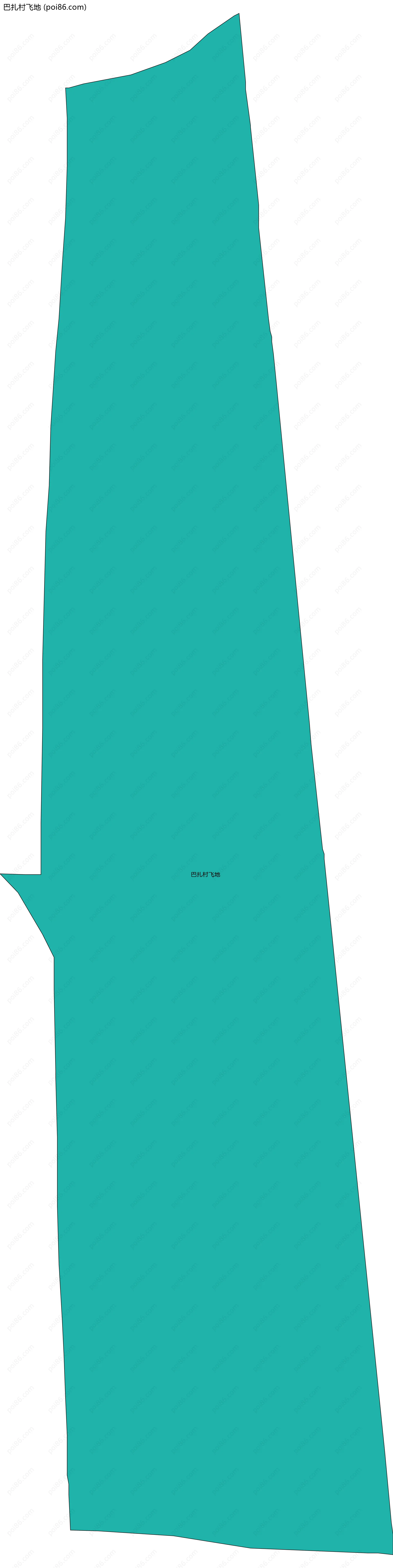 巴扎村飞地边界地图