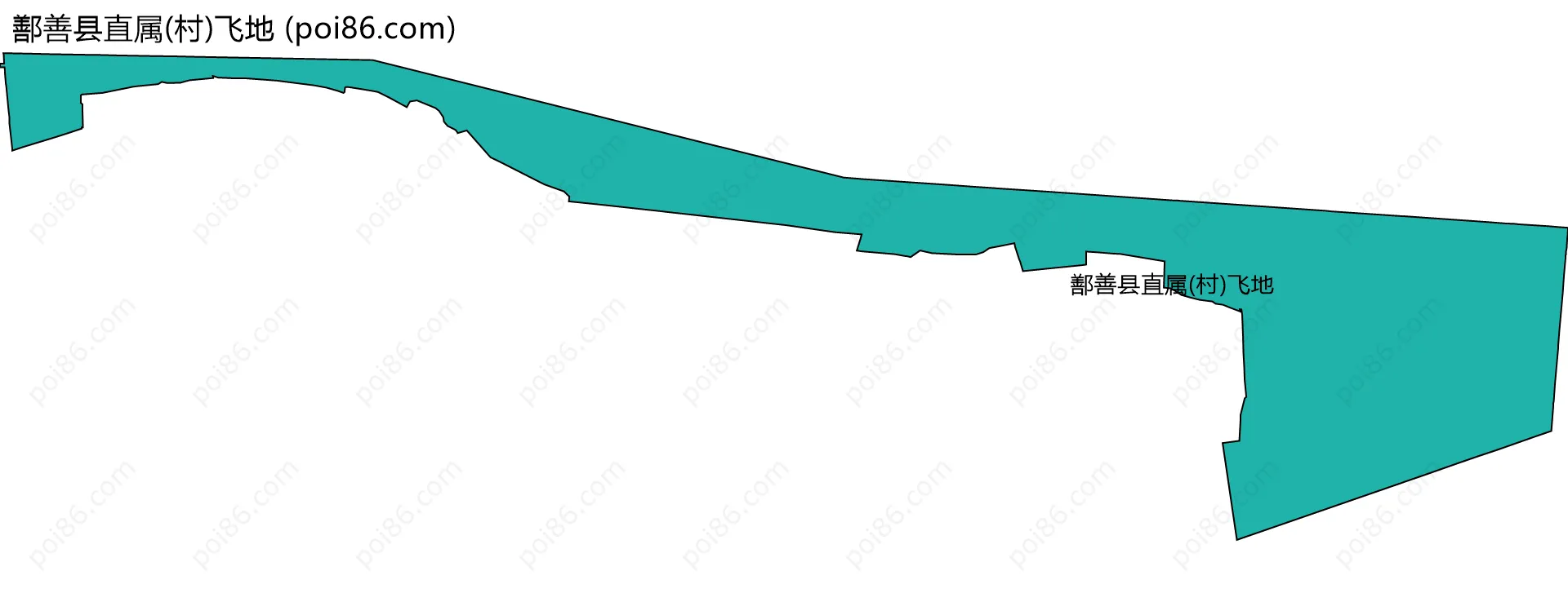 鄯善县直属(村)飞地边界地图
