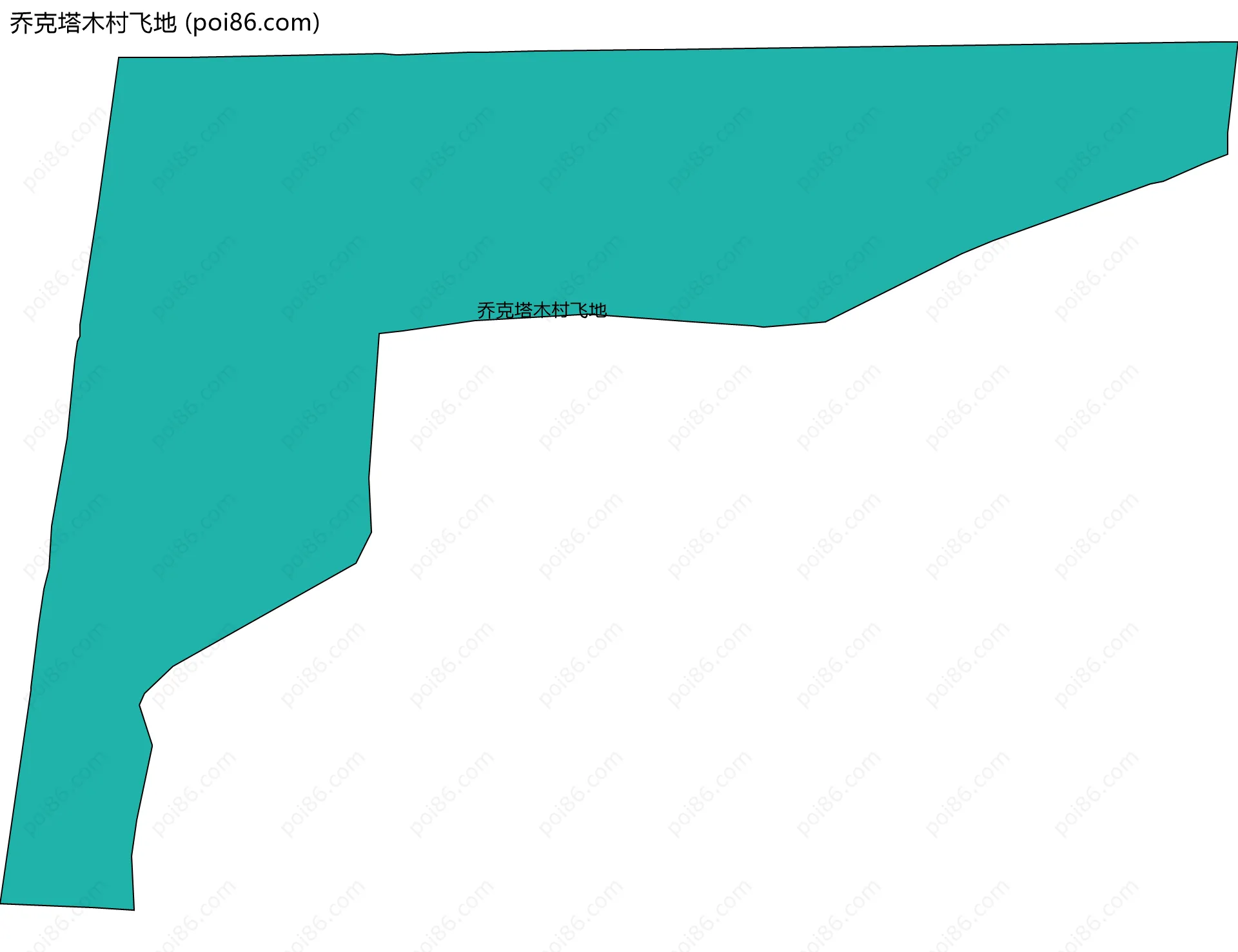 乔克塔木村飞地边界地图