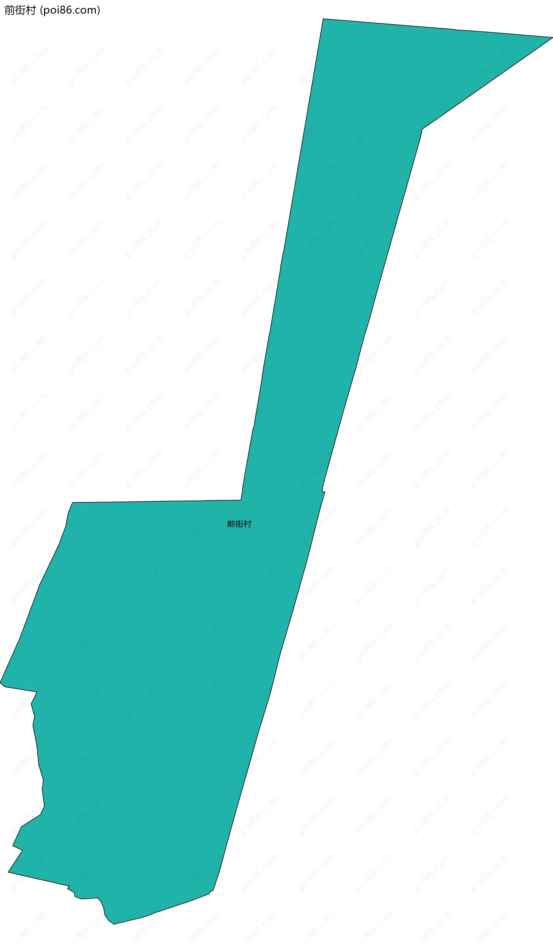 前街村边界地图