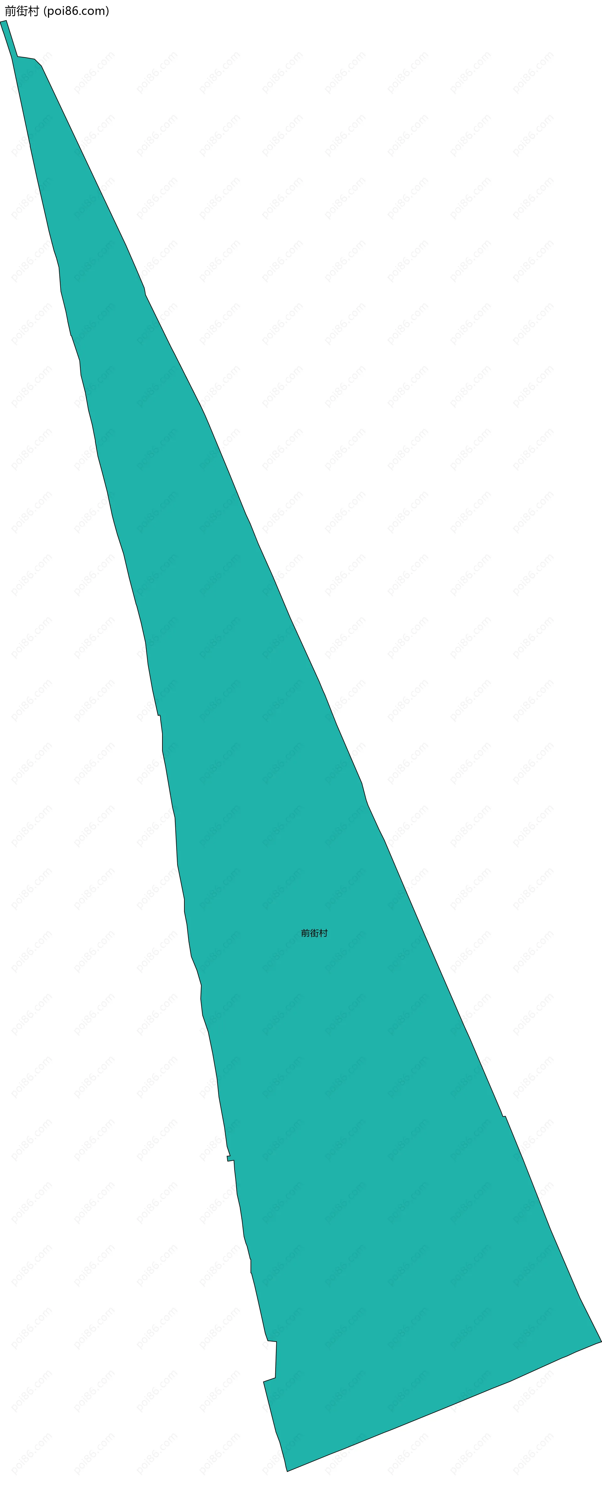 前街村边界地图