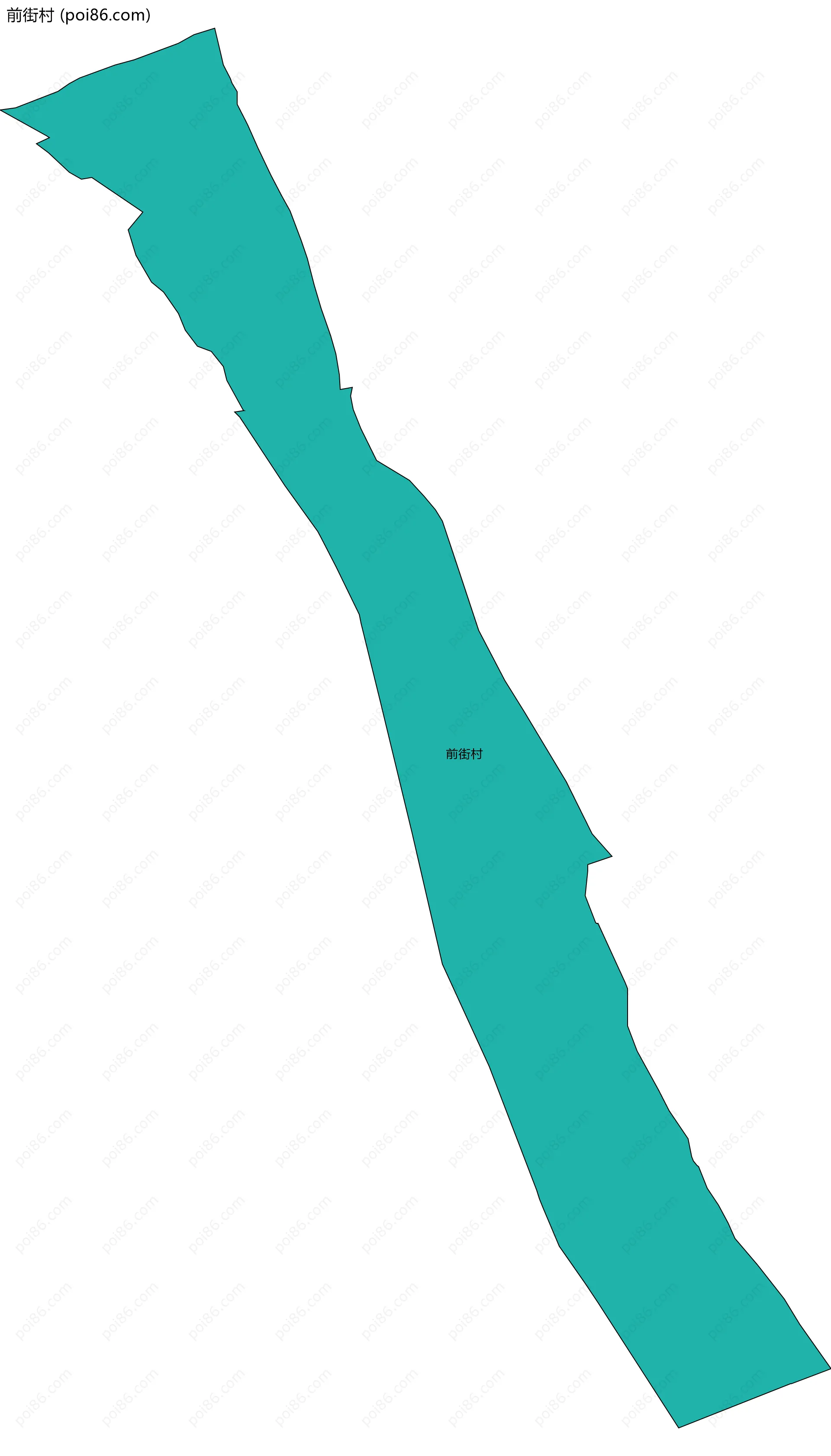 前街村边界地图