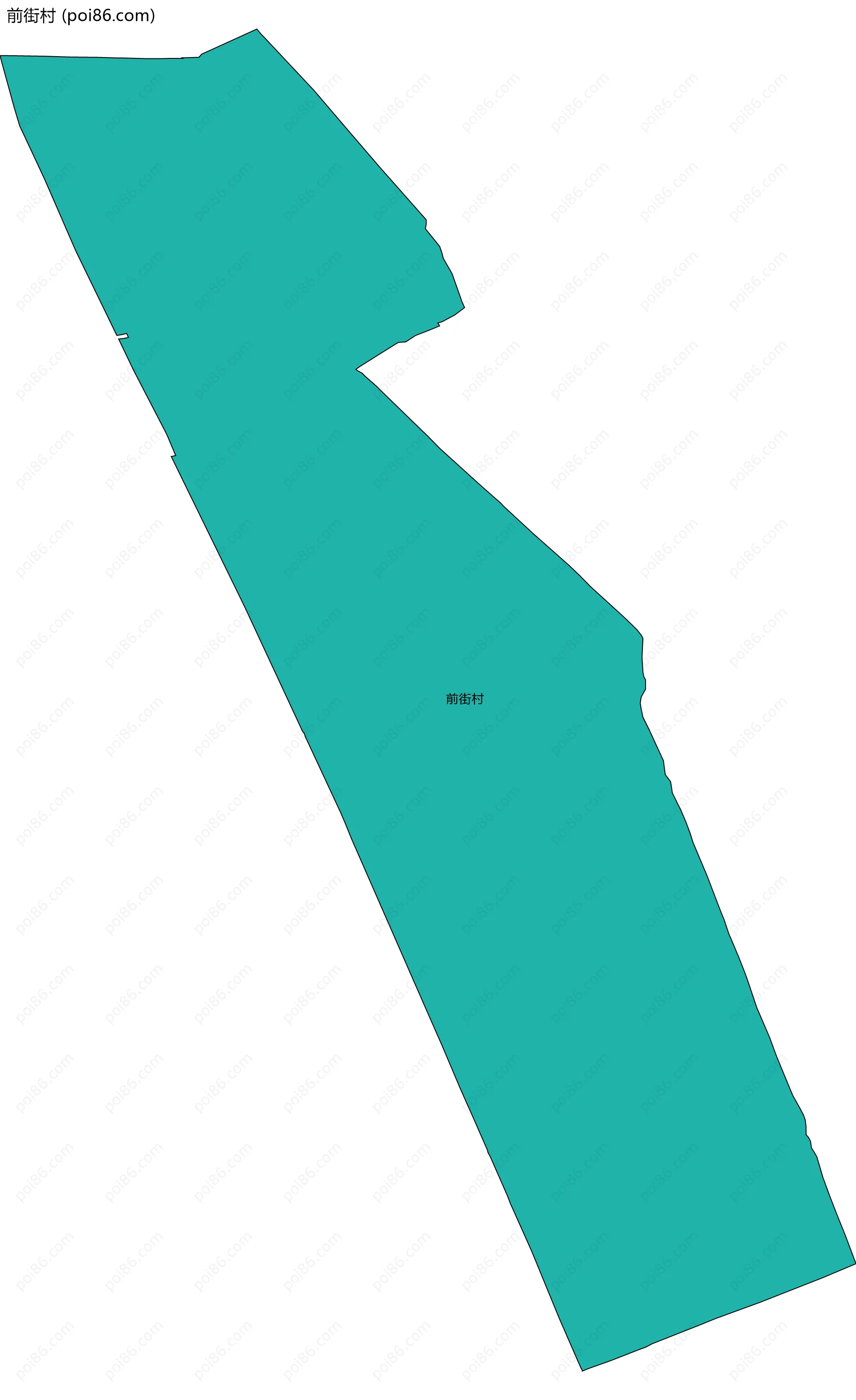 前街村边界地图