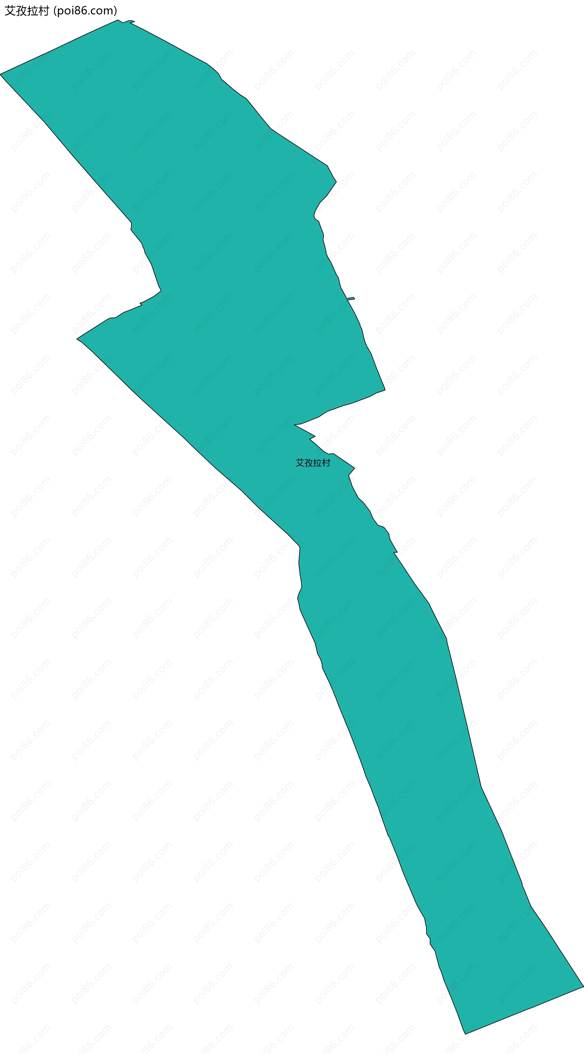 艾孜拉村边界地图