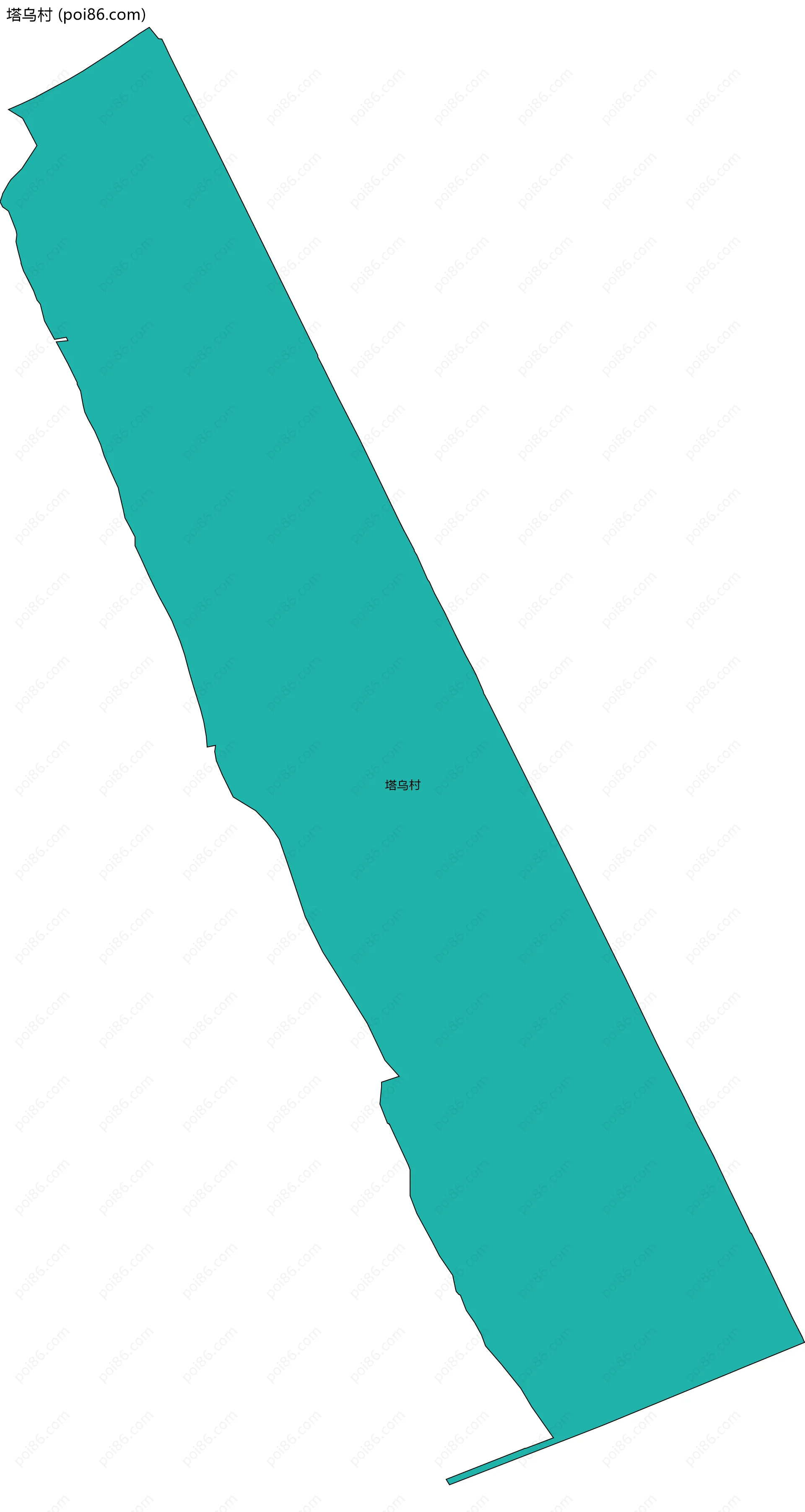 塔乌村边界地图