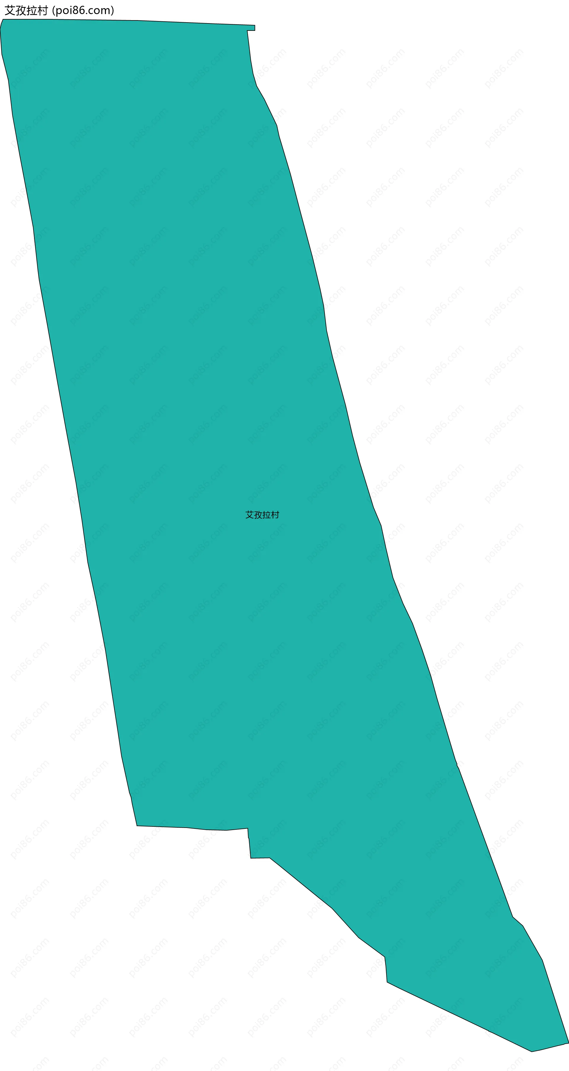 艾孜拉村边界地图