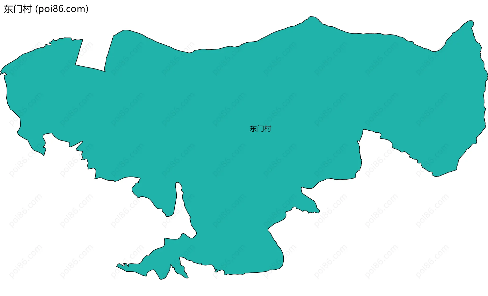 东门村边界地图