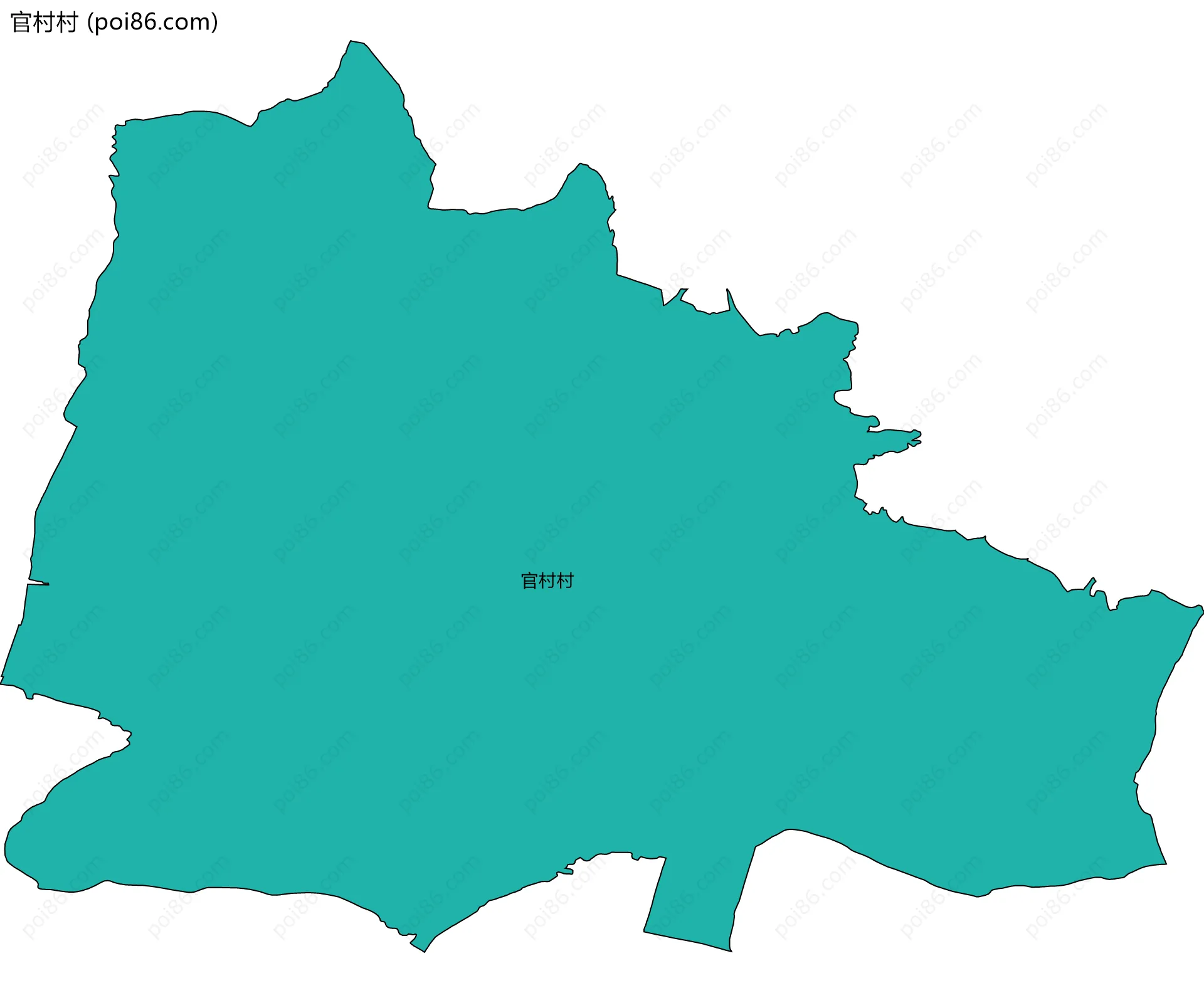 官村村边界地图