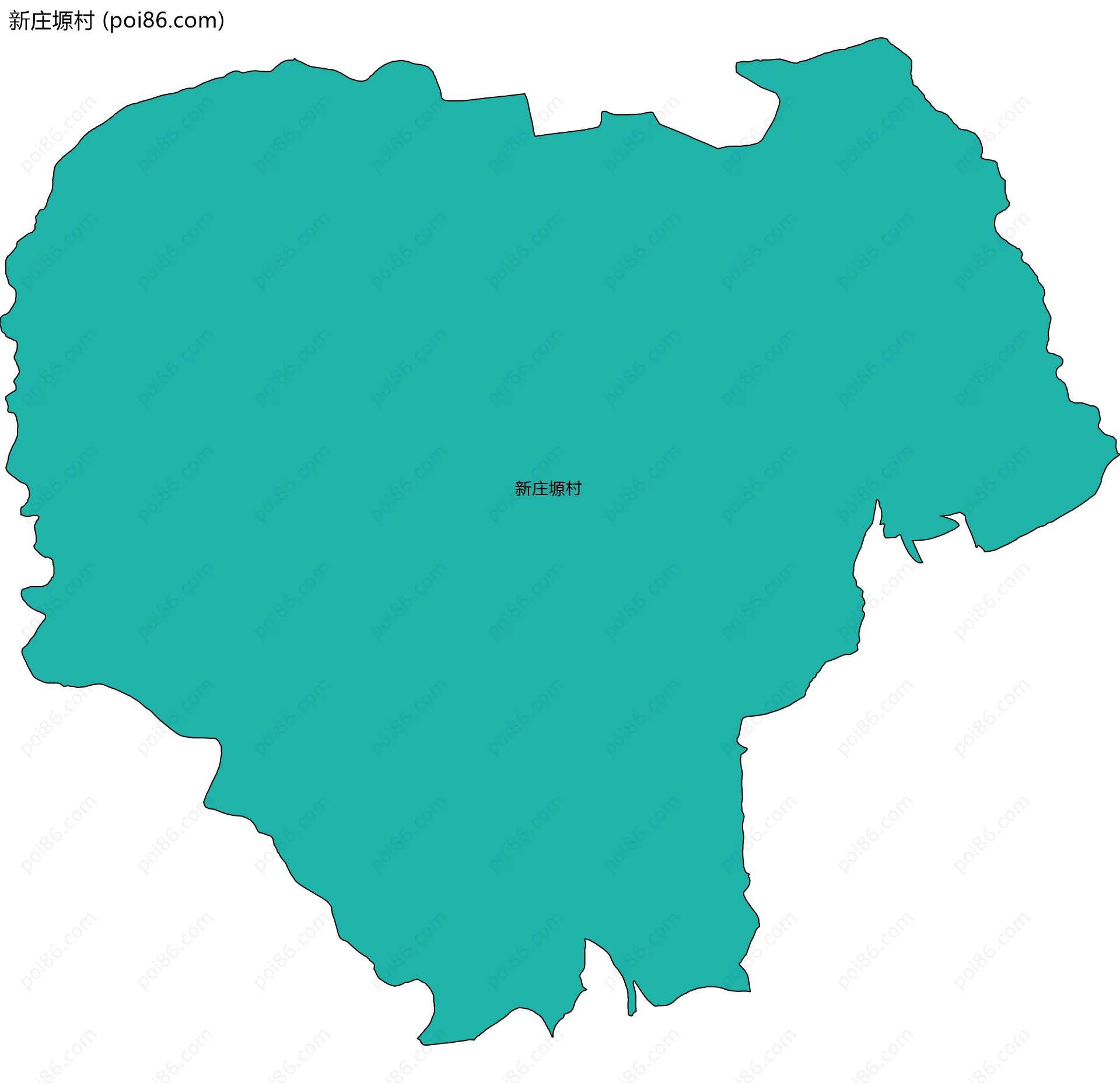 新庄塬村边界地图