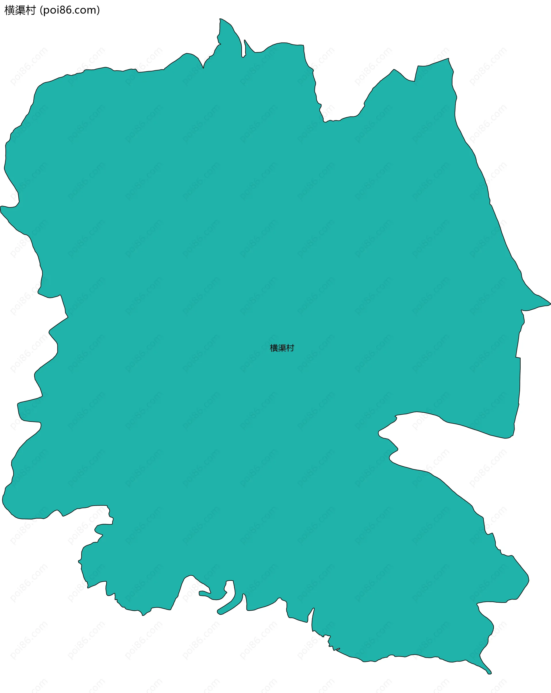 横渠村边界地图