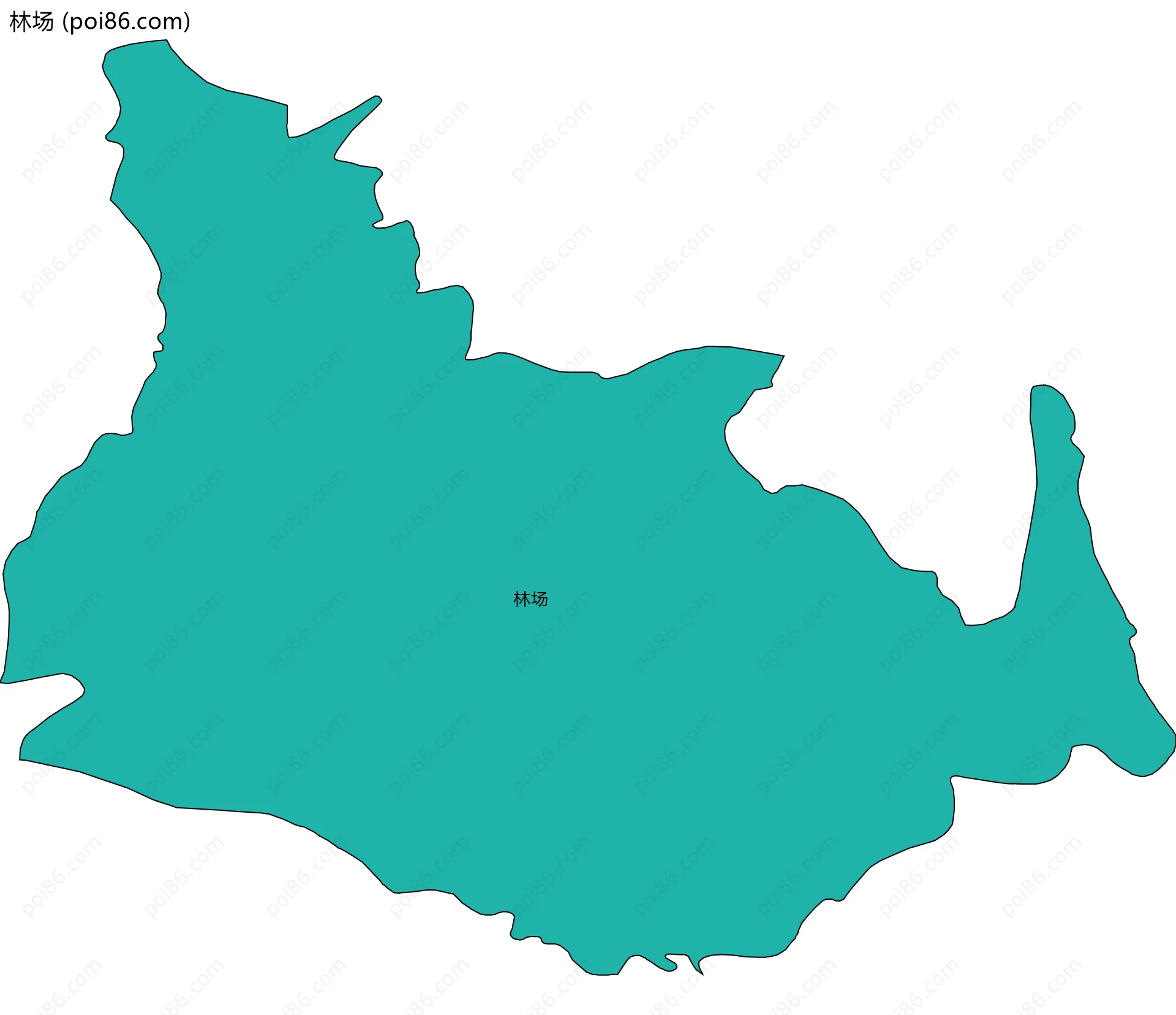 林场边界地图