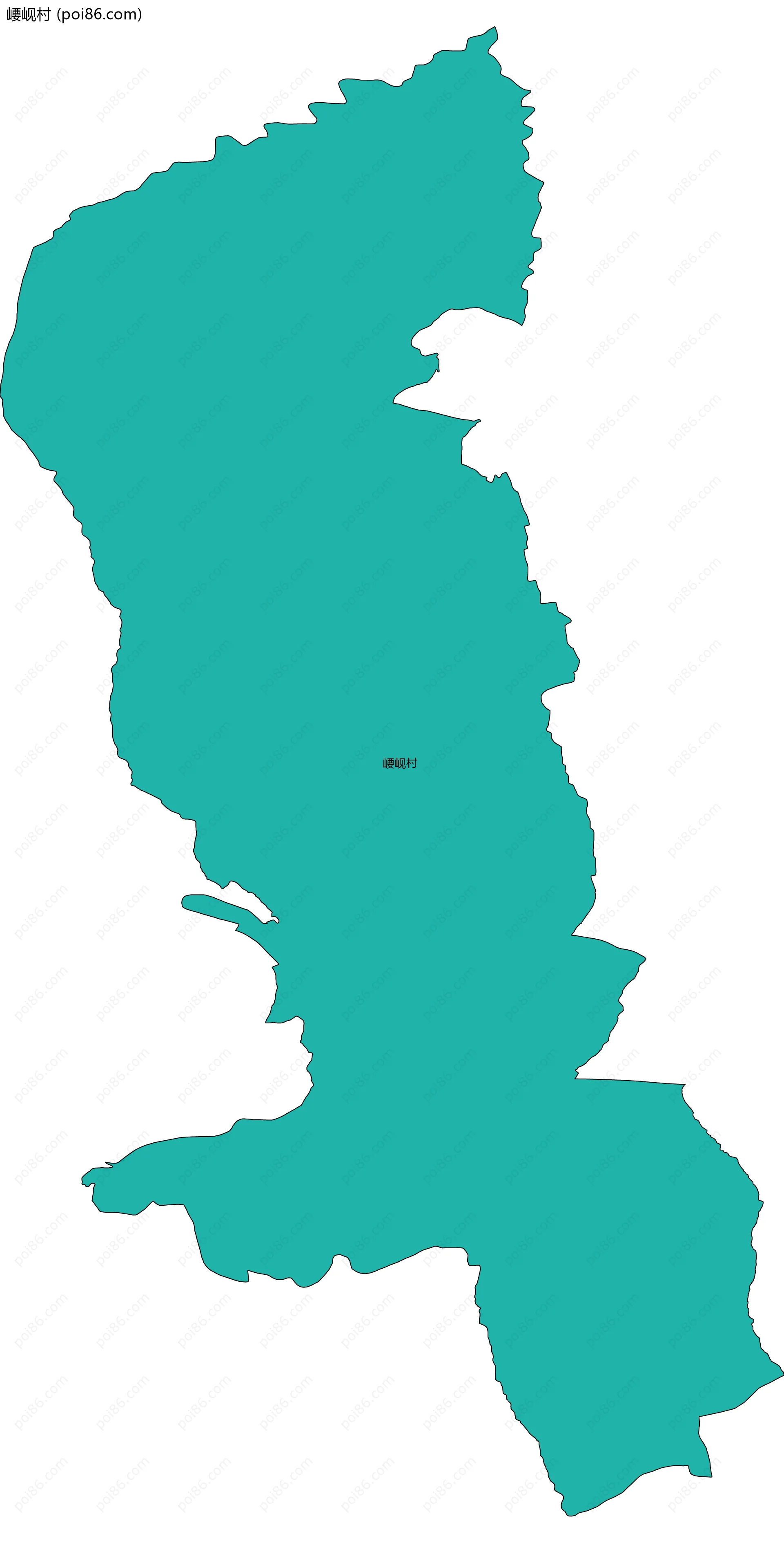 崾岘村边界地图