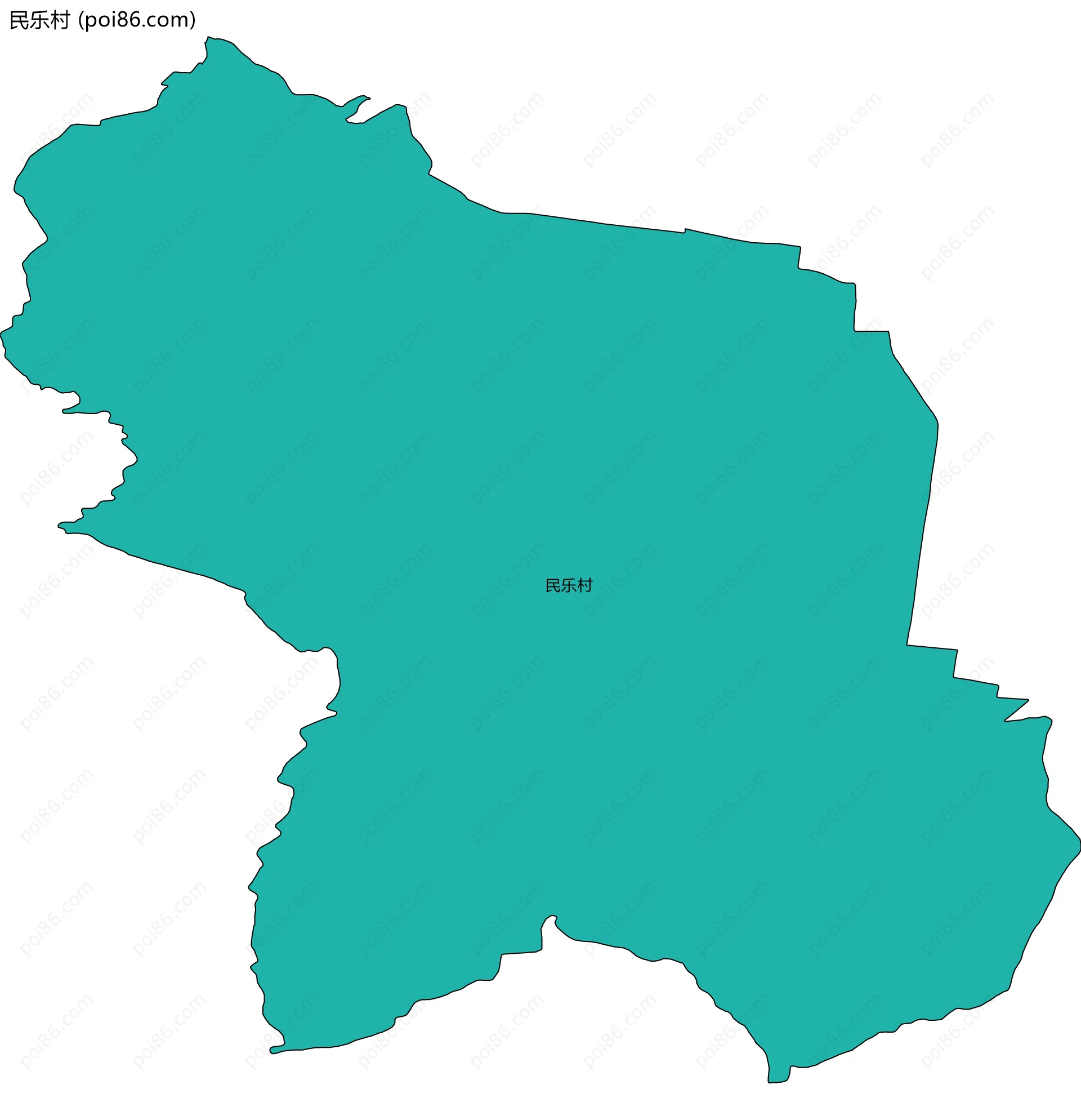 民乐村边界地图