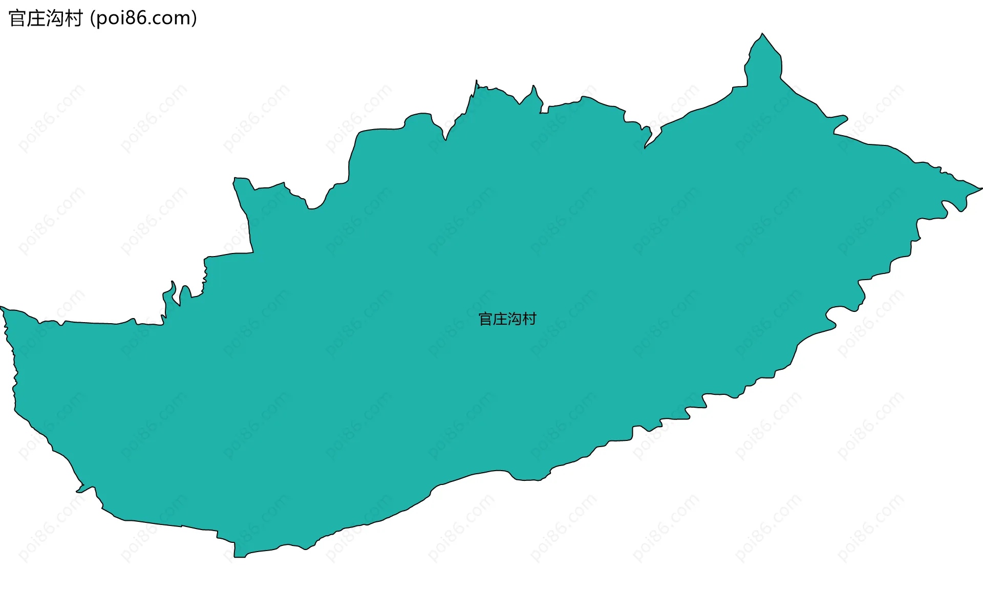 官庄沟村边界地图