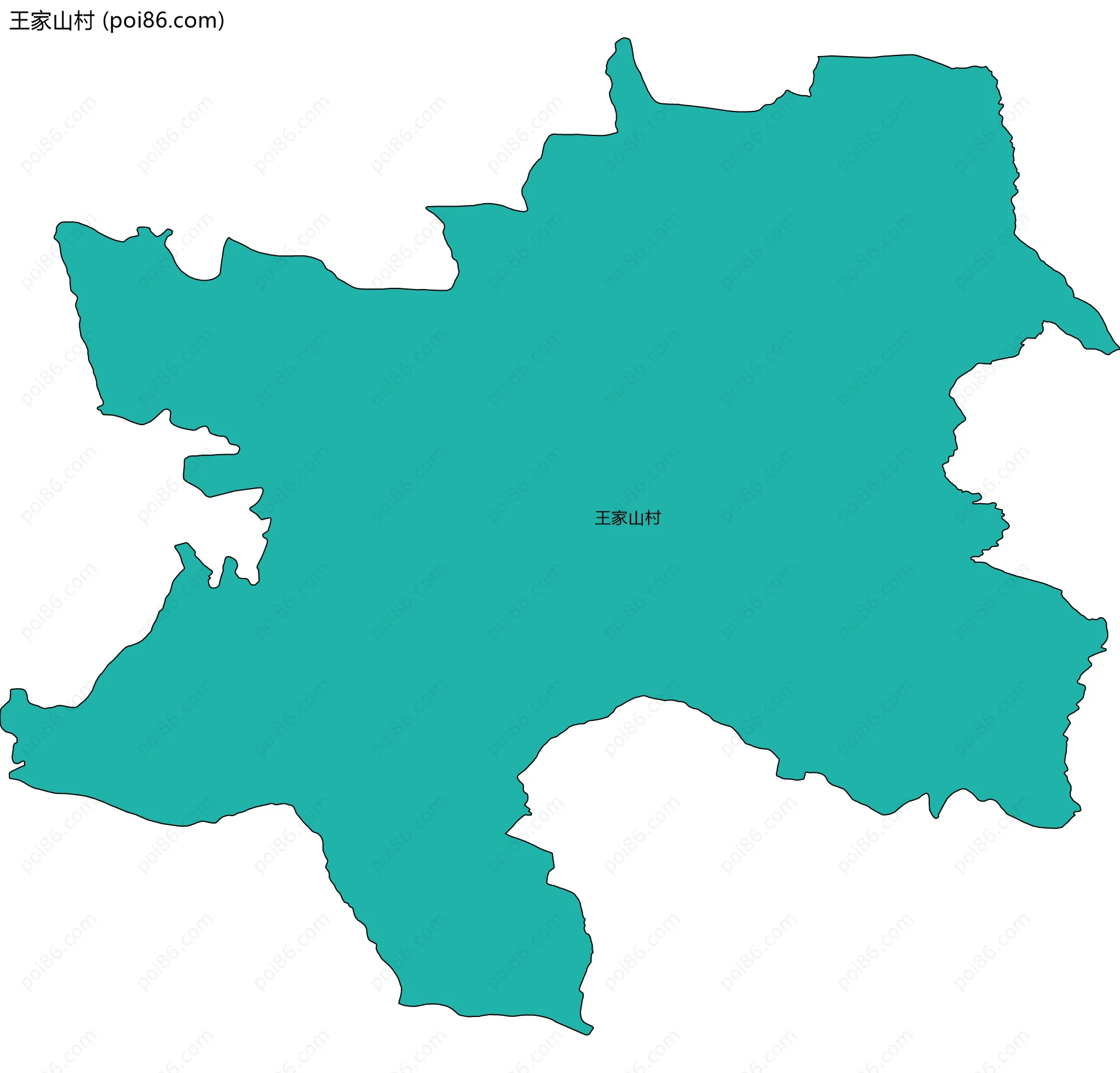 王家山村边界地图