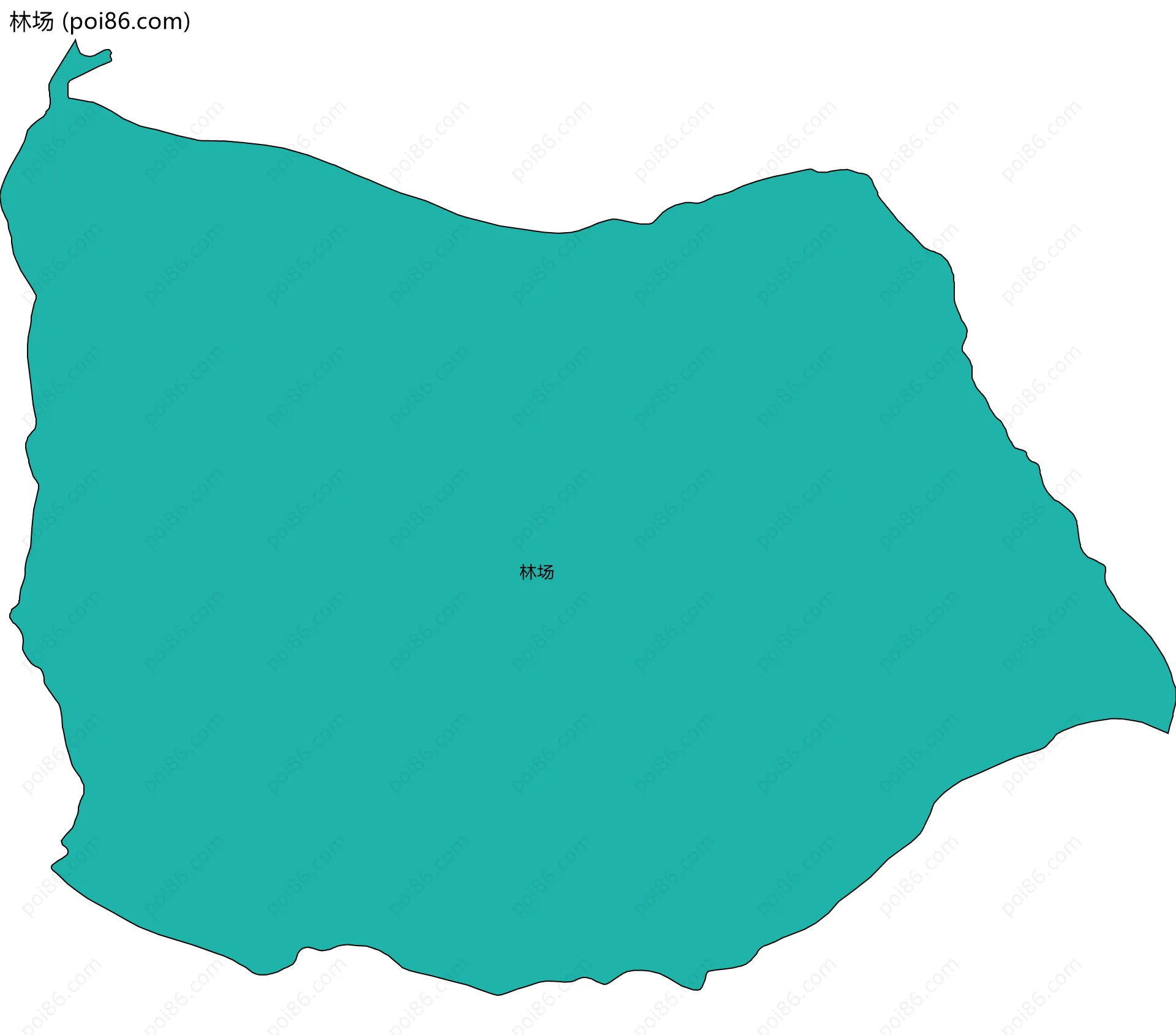 林场边界地图