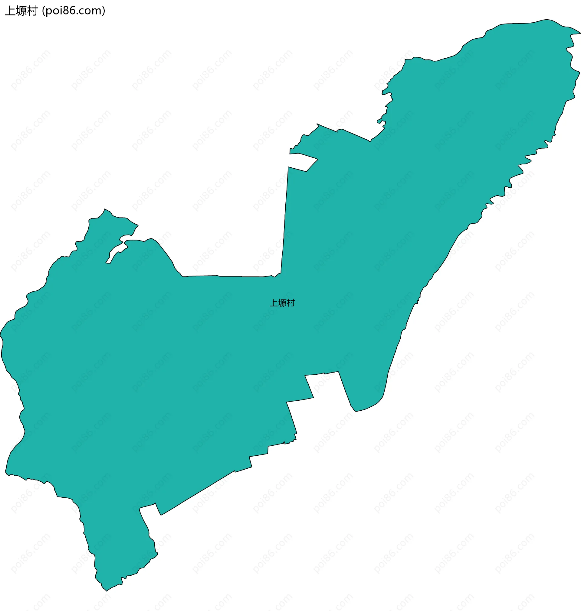 上塬村边界地图