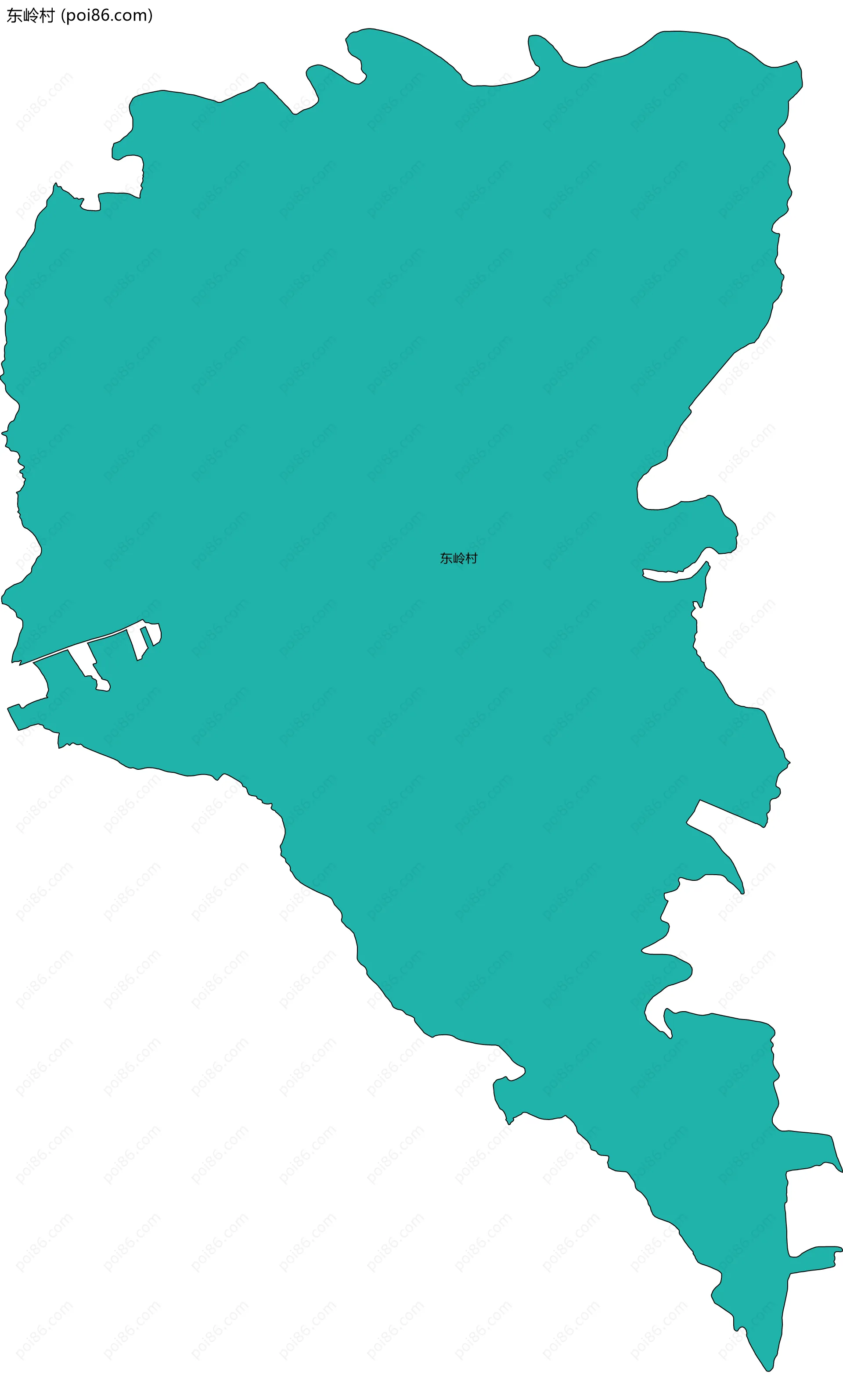 东岭村边界地图