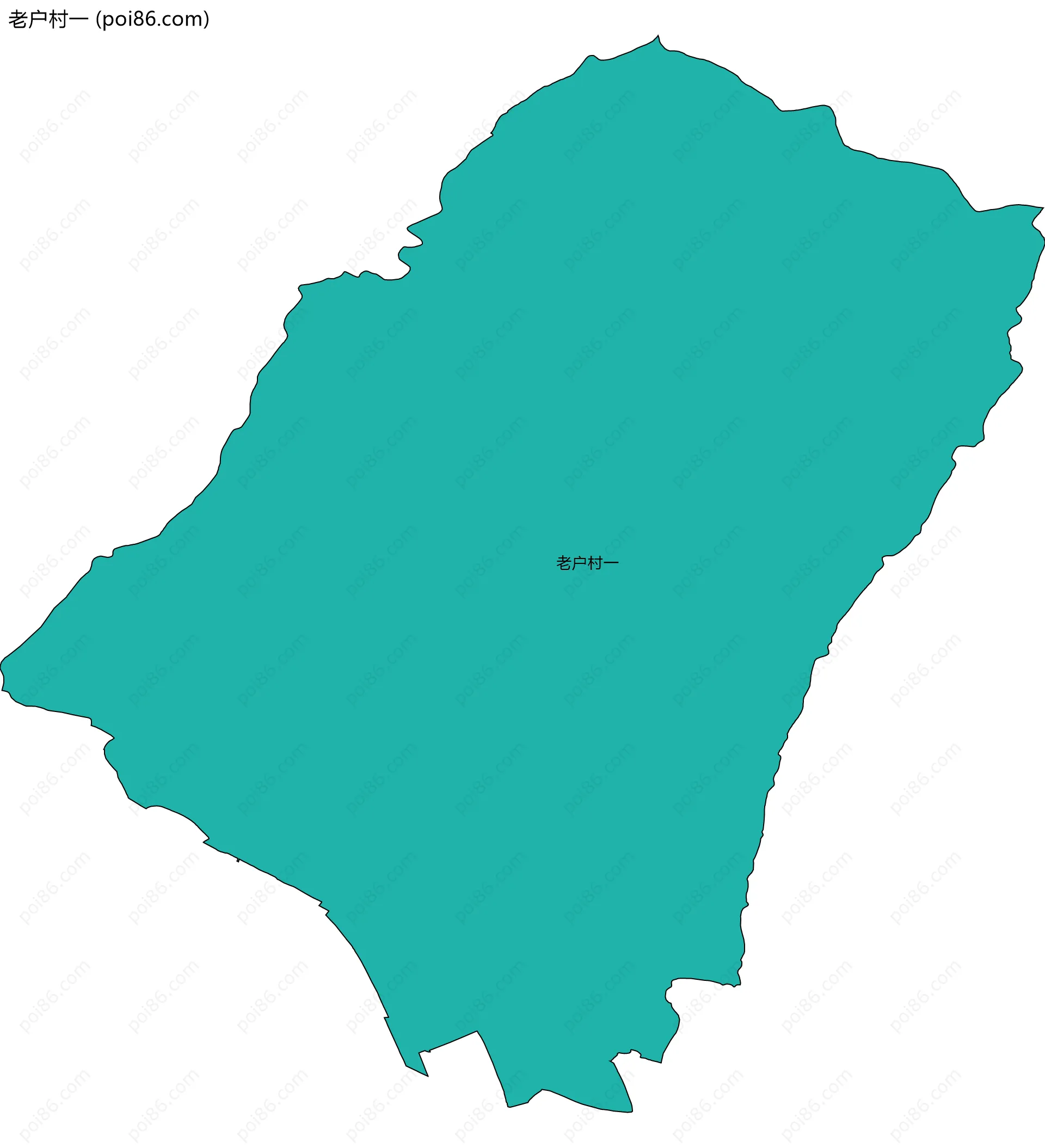 老户村一边界地图