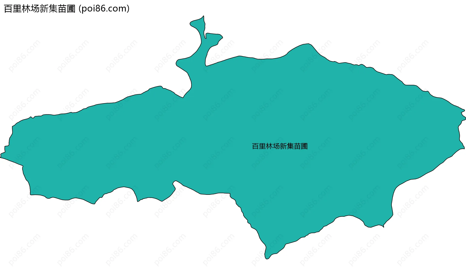 百里林场新集苗圃边界地图